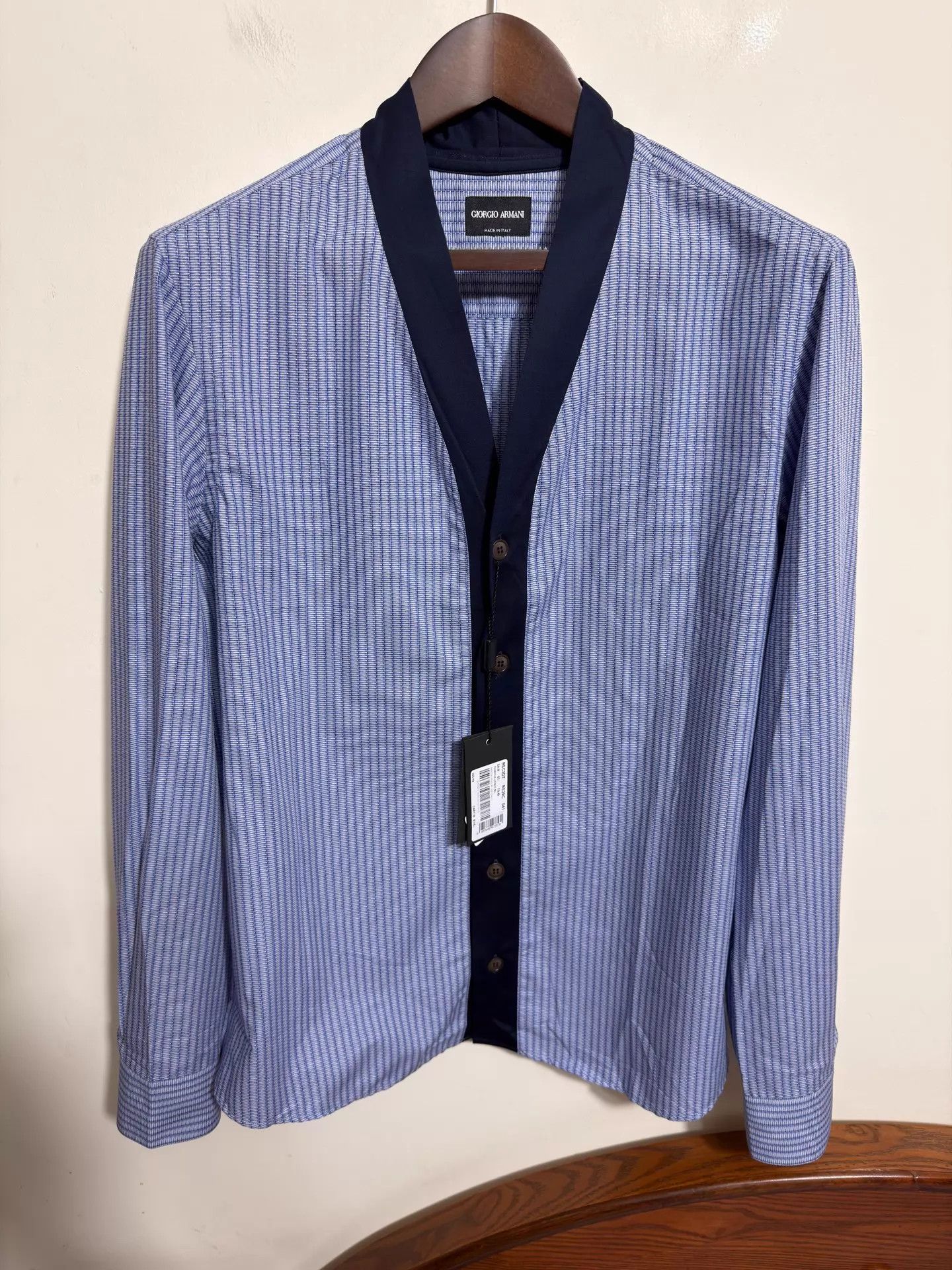 Giorgio Armani Giorgio Armani Slim Check Shirt Cardigan 42 Size US XS / EU 42 / 0 - 1 Thumbnail