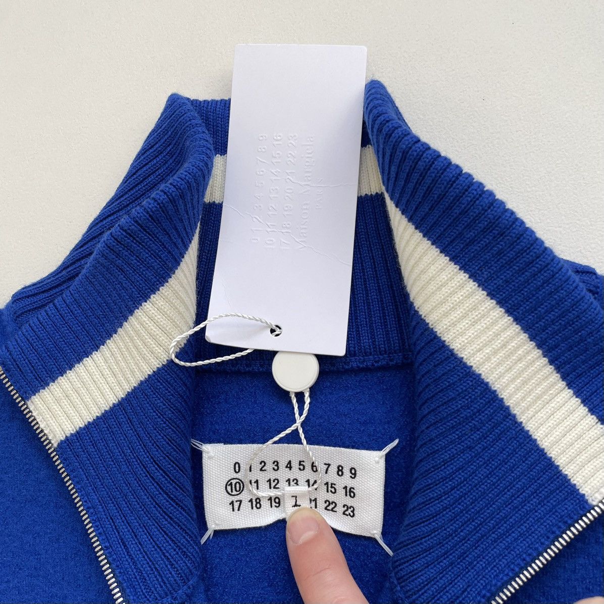 Maison Margiela A/W 21 Brushed Wool ‘Quarter Zip’ Sweater Size US M / EU 48-50 / 2 - 6 Thumbnail
