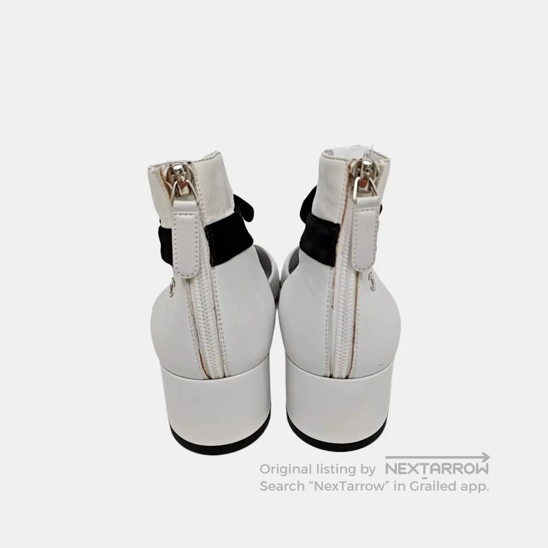 Chanel Chanel Black Bow Block Heel Pumps. Size US 8 / IT 38 - 3 Thumbnail