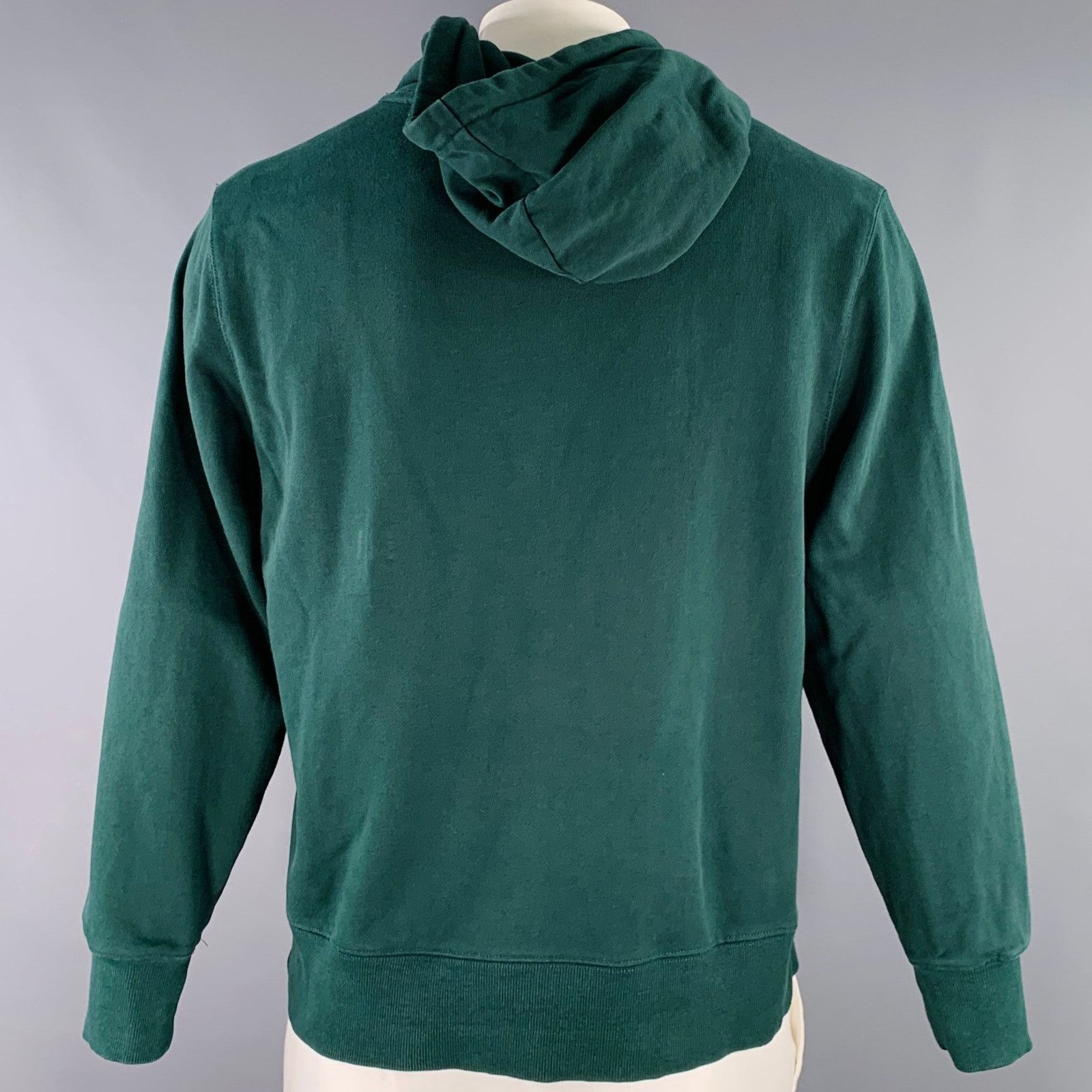 Rowing Blazers ROWING BLAZERS L Green White Logo Cotton Hoodie Sweatshirt Size US L / EU 52-54 / 3 - 3 Thumbnail