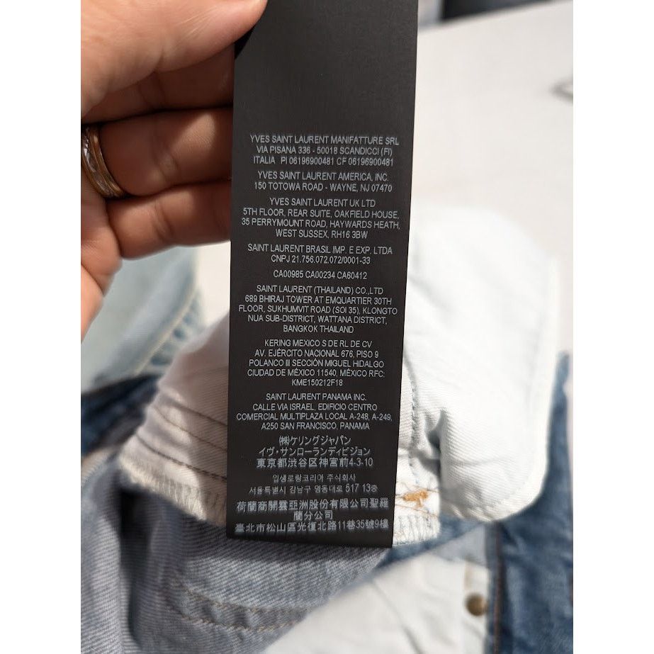 Saint Laurent Paris o1rshd1 Q:2 / Skinny 5 Pockets Low Pants Santa Monica Blue Size US 32 / EU 48 - 21 Thumbnail