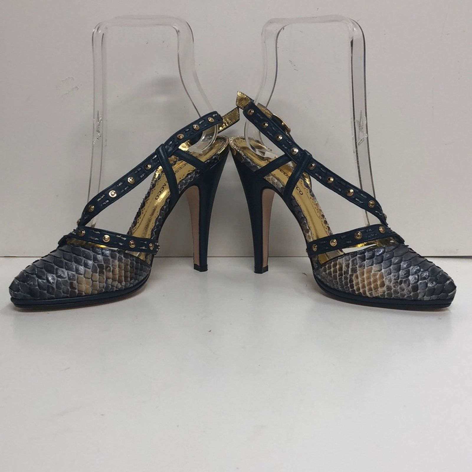 & Other Stories Francesco Sacco Made in Italy Snakeskin High Heel Size US 7 / IT 37 - 2 Thumbnail