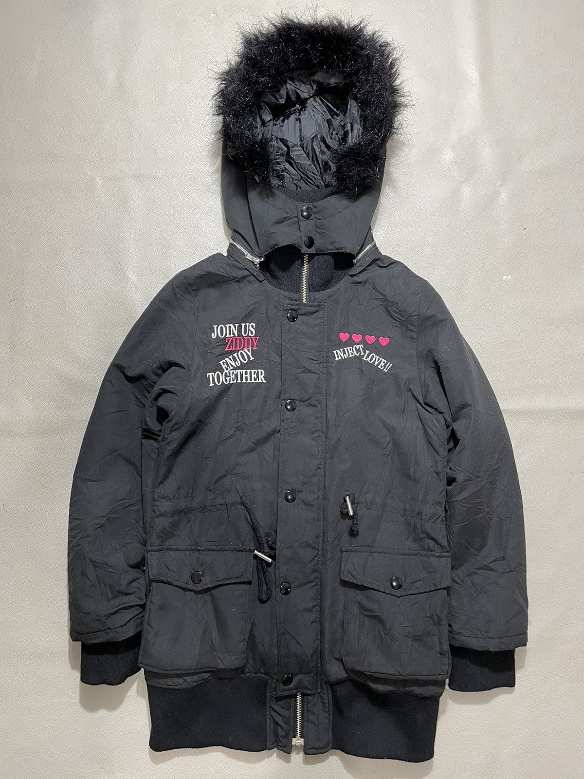 Hysteric Glamour Ziddy puffer Black Fur jacket winter session Size S / US 4 / IT 40 - 1 Thumbnail