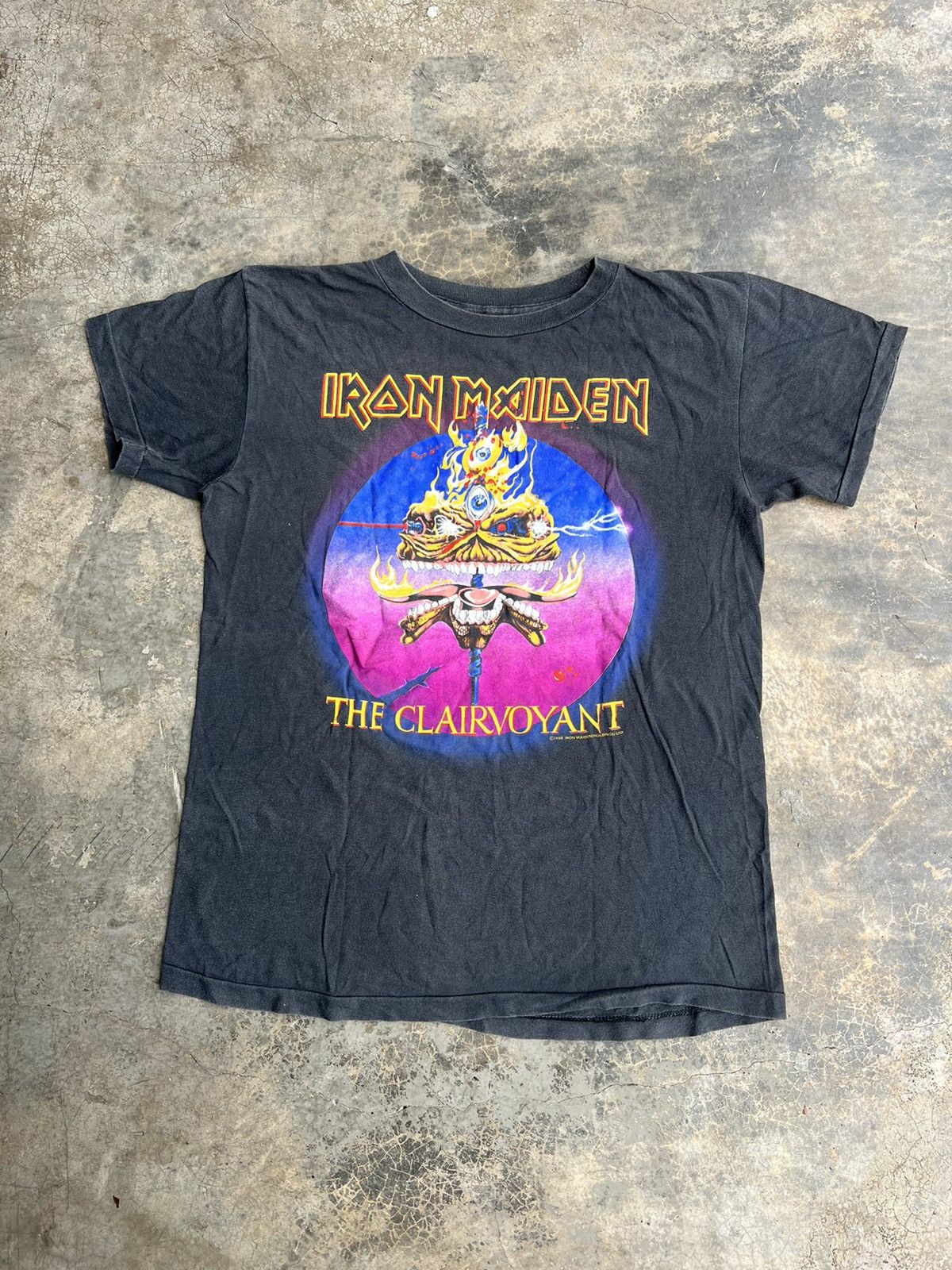Band Tees × Iron Maiden × Vintage Vintage 80s Iron Maiden The 
