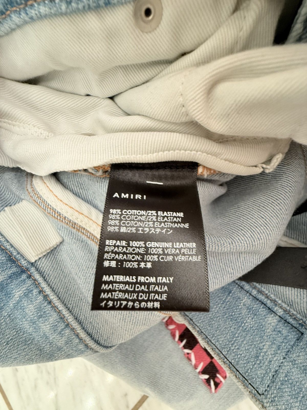 Amiri Amiri Denim Jeans Art Patch Indigo Blue US 30 Size US 30 / EU 46 - 4 Thumbnail