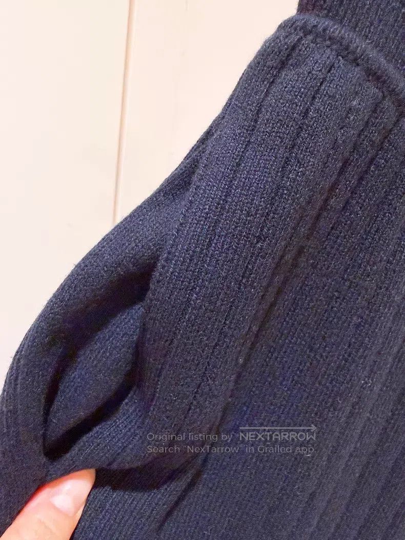 Loro Piana Loro Piana Navy Baby Cashmere Knit Cuffed Pants Size 25" / US 0 / IT 36 - 6 Thumbnail
