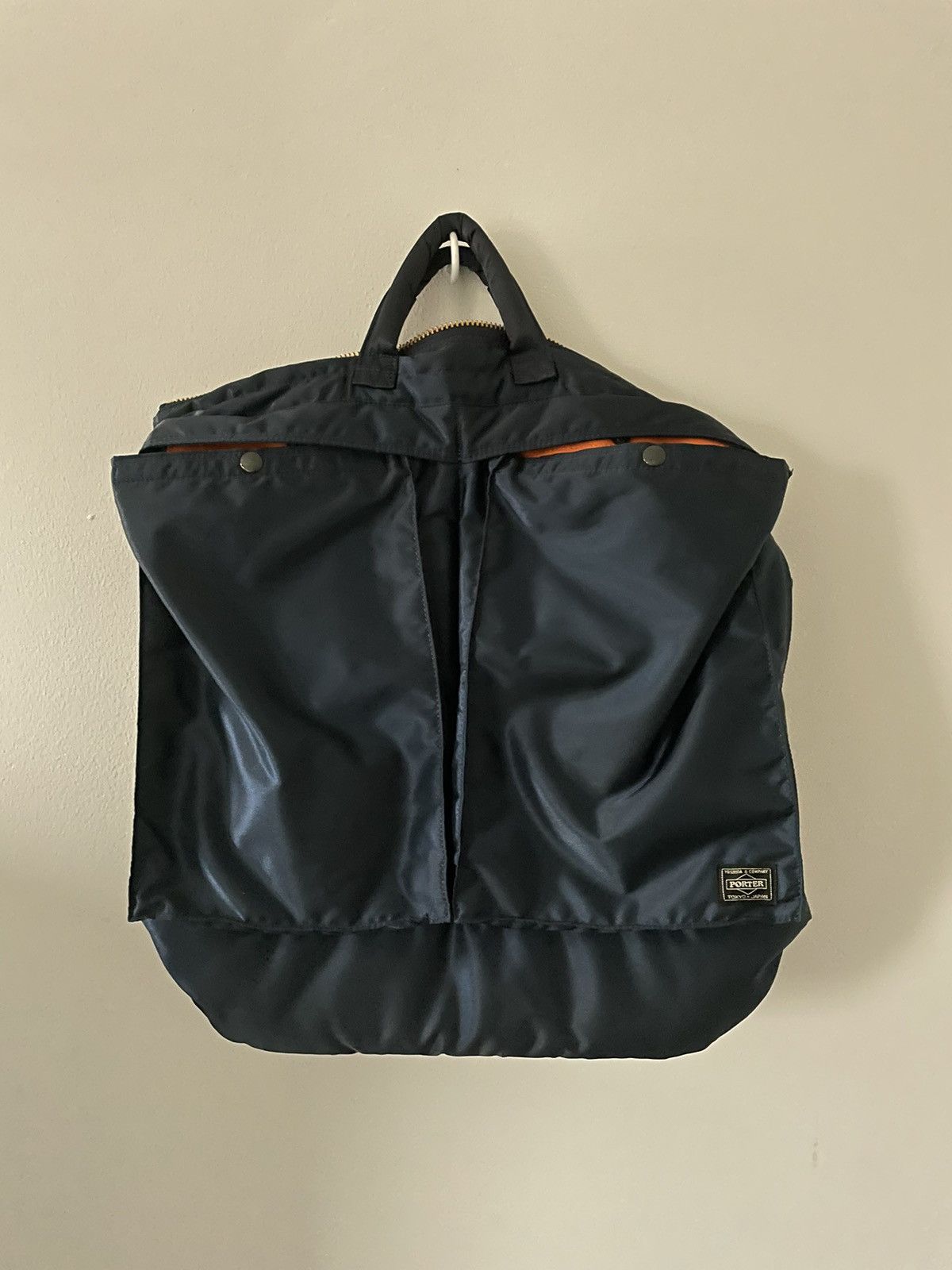 image of Porter Large Tanker Series Helmet Bag in Navy, Men's