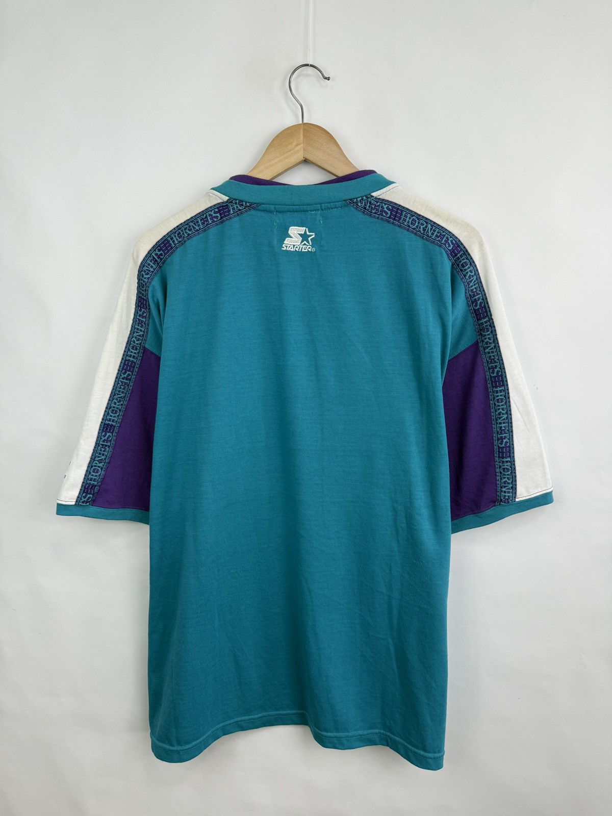 Starter 🇺🇸 Vintage 1990 Charlotte Hornets Starter NBA T-Shir Just Don Size US XL / EU 56 / 4 - 8 Thumbnail