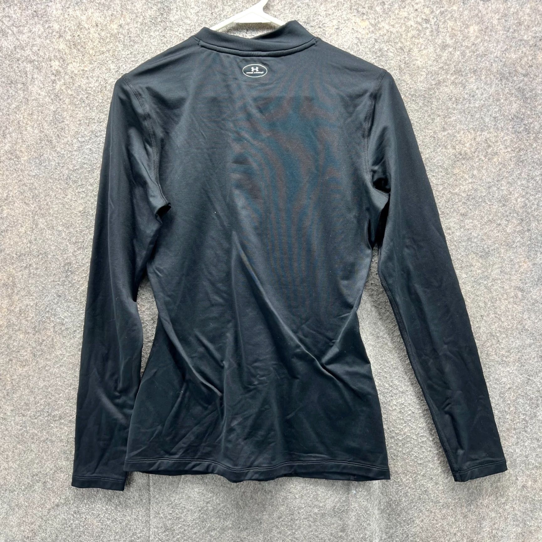 Under Armour Under Armour Sweatshirt Mens Medium Black Compression Coldgear Fitted Knit UA Shirt Pullover Slim Knit Size US M / EU 48-50 / 2 - 2 Thumbnail