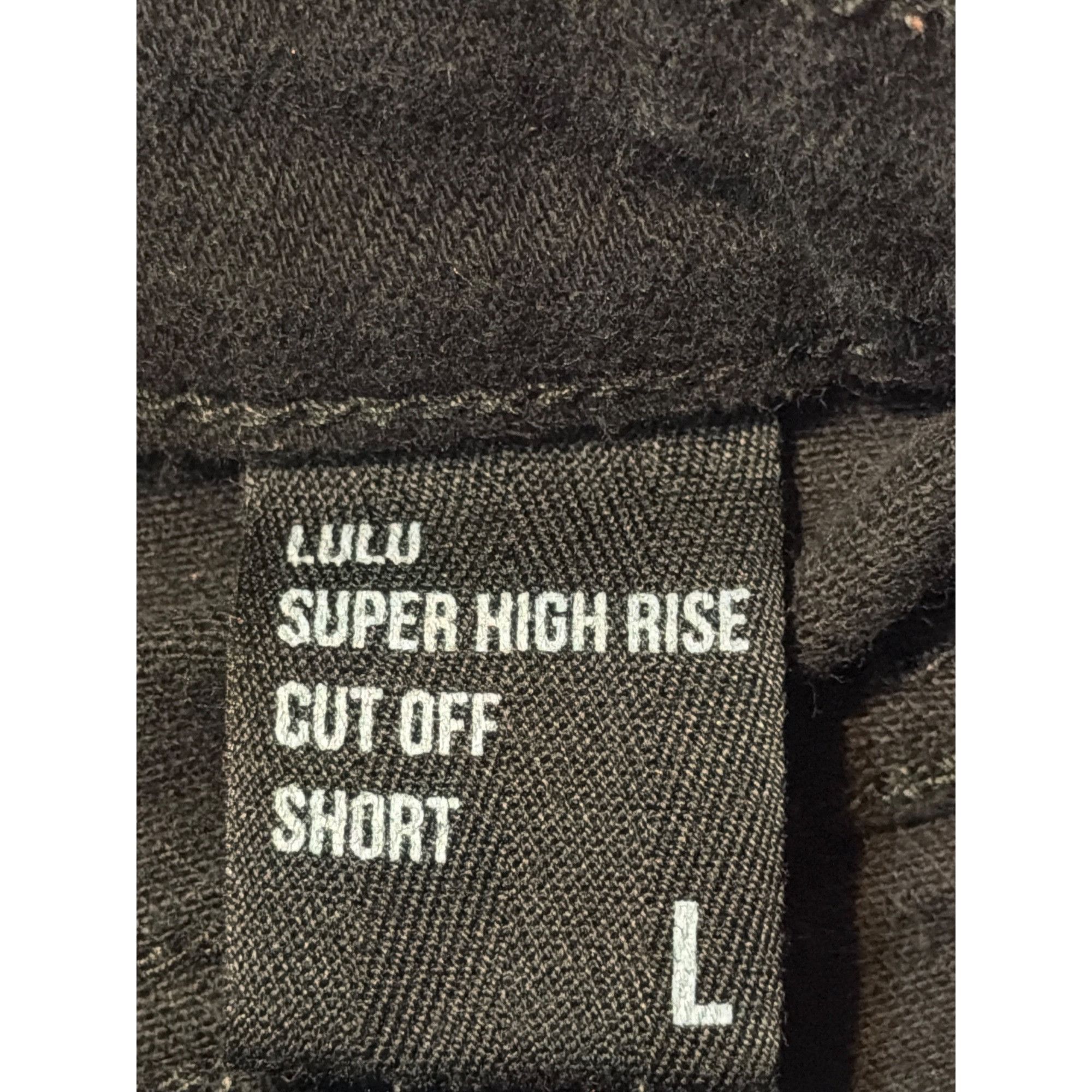 Other Eunina Lulu Super High Rise Black Distressed Cutoff Denim Je Size 31" - 4 Thumbnail