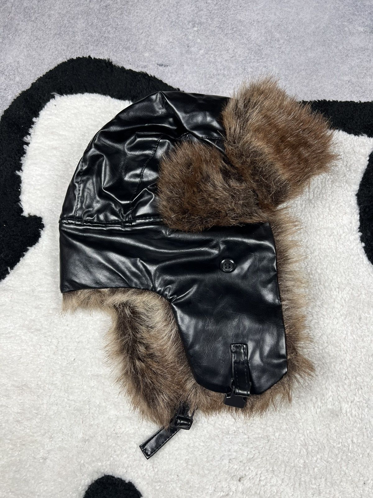 Japanese Brand Y2K Crazy Ushanka Fuzzy Mohair Faux Fur Hat Size ONE SIZE - 2 Thumbnail