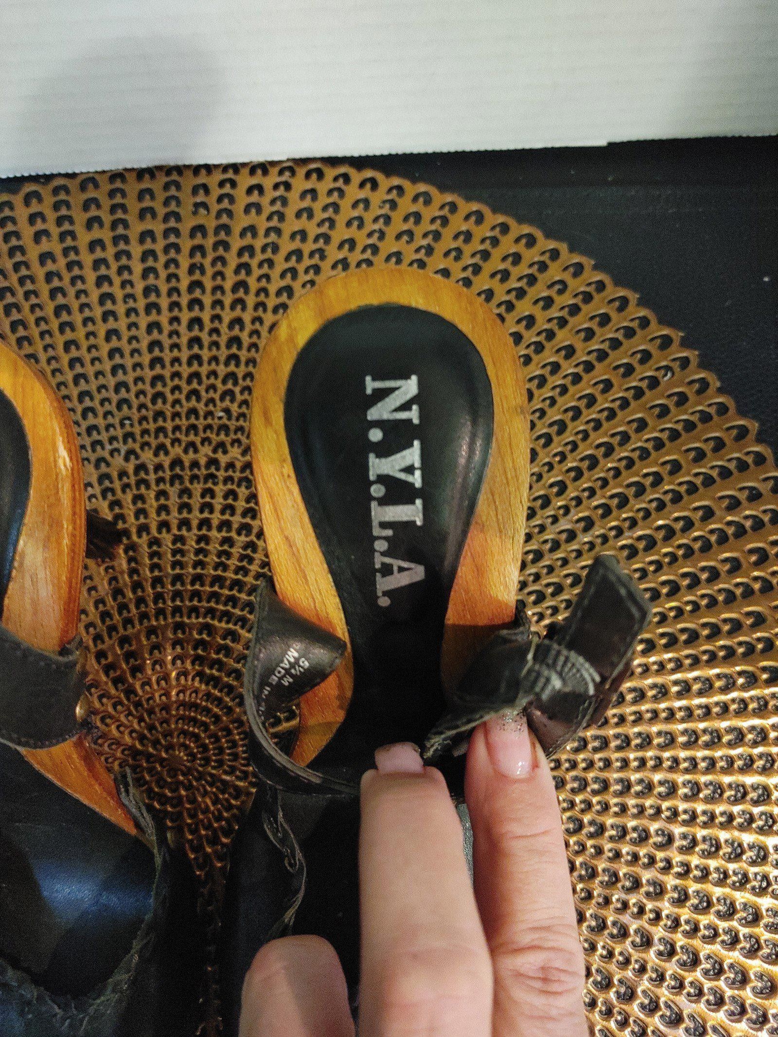 Designer N.Y.L.A. Jaden Leather Heel Size Size US 6.5 / IT 36.5 - 4 Thumbnail