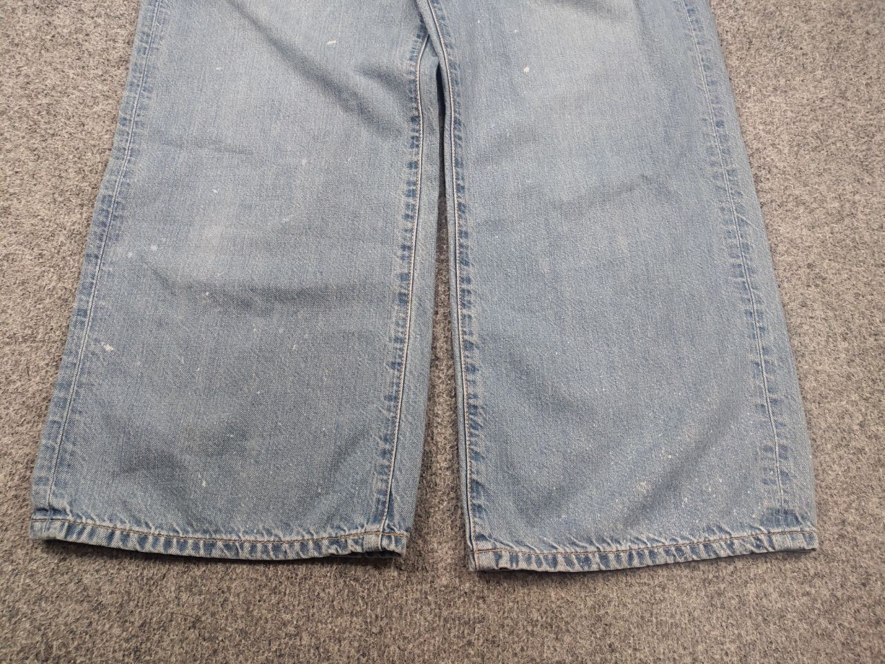 Japanese Brand Ungrid 2114071 Vintage Japan Wide Leg Baggy Distressed Jeans Size 26" / US 2 / IT 38 - 7 Thumbnail