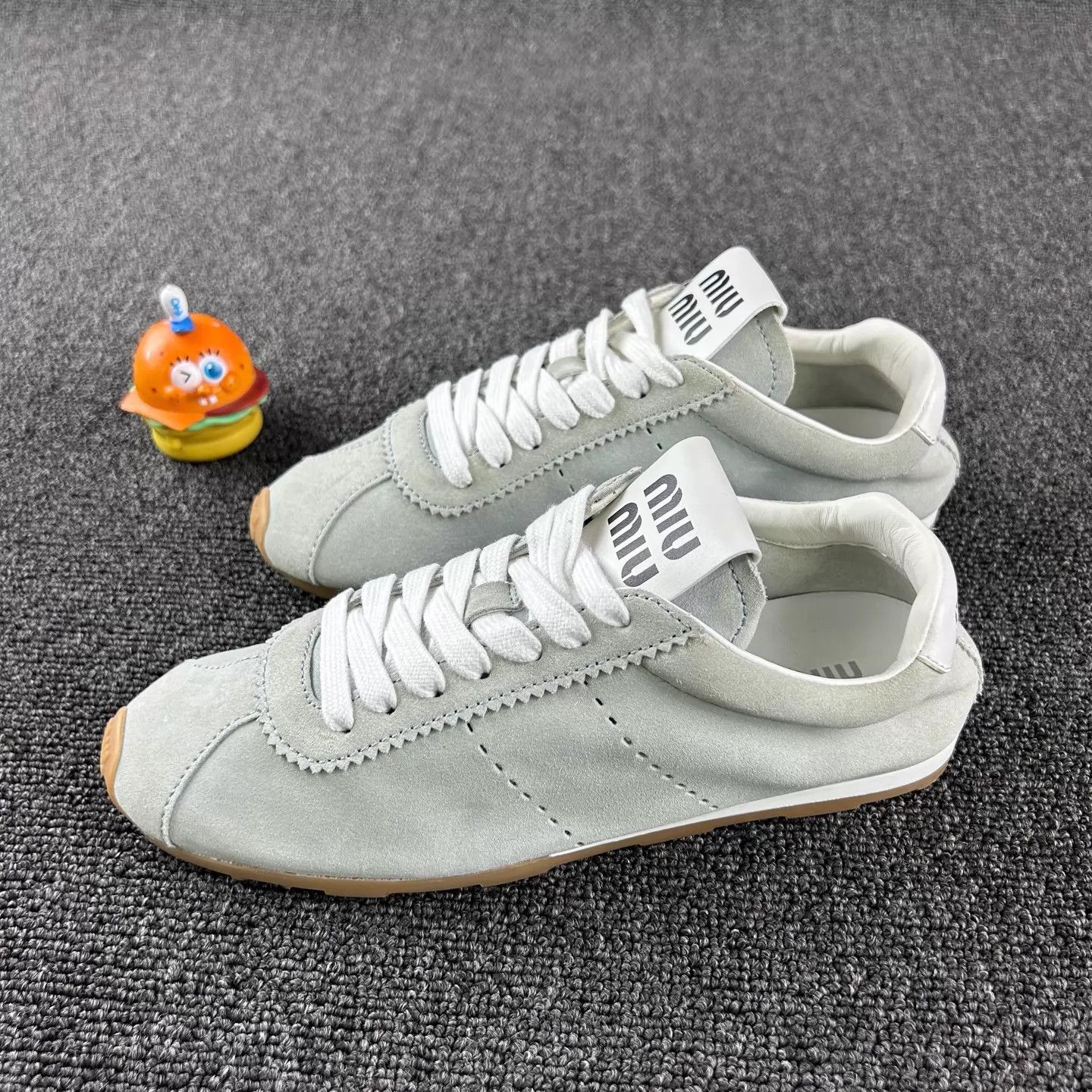 Miu Miu MIU MIU suede sneakers 36.5 lightly worn HB6121 Size US 6 / IT 36 - 1 Thumbnail
