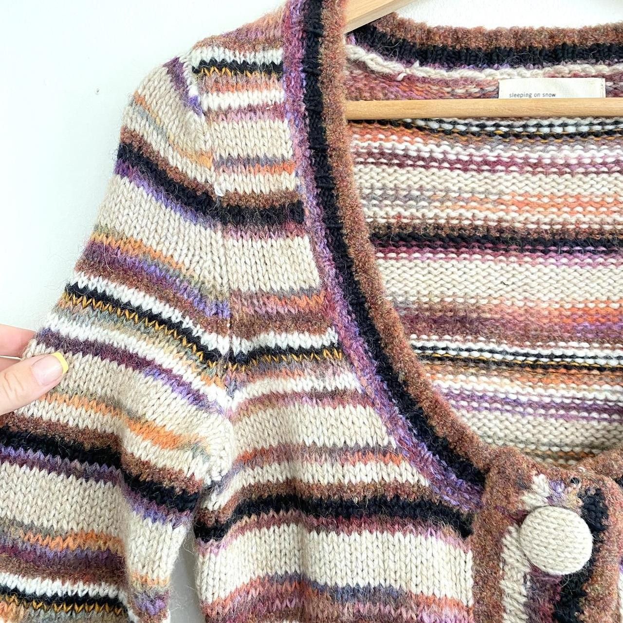 Anthropologie ANTHROPOLOGIE CREAM MULTICOLOR STRIPED SWEATER DRESS XS Size XS / US 0-2 / IT 36-38 - 8 Thumbnail