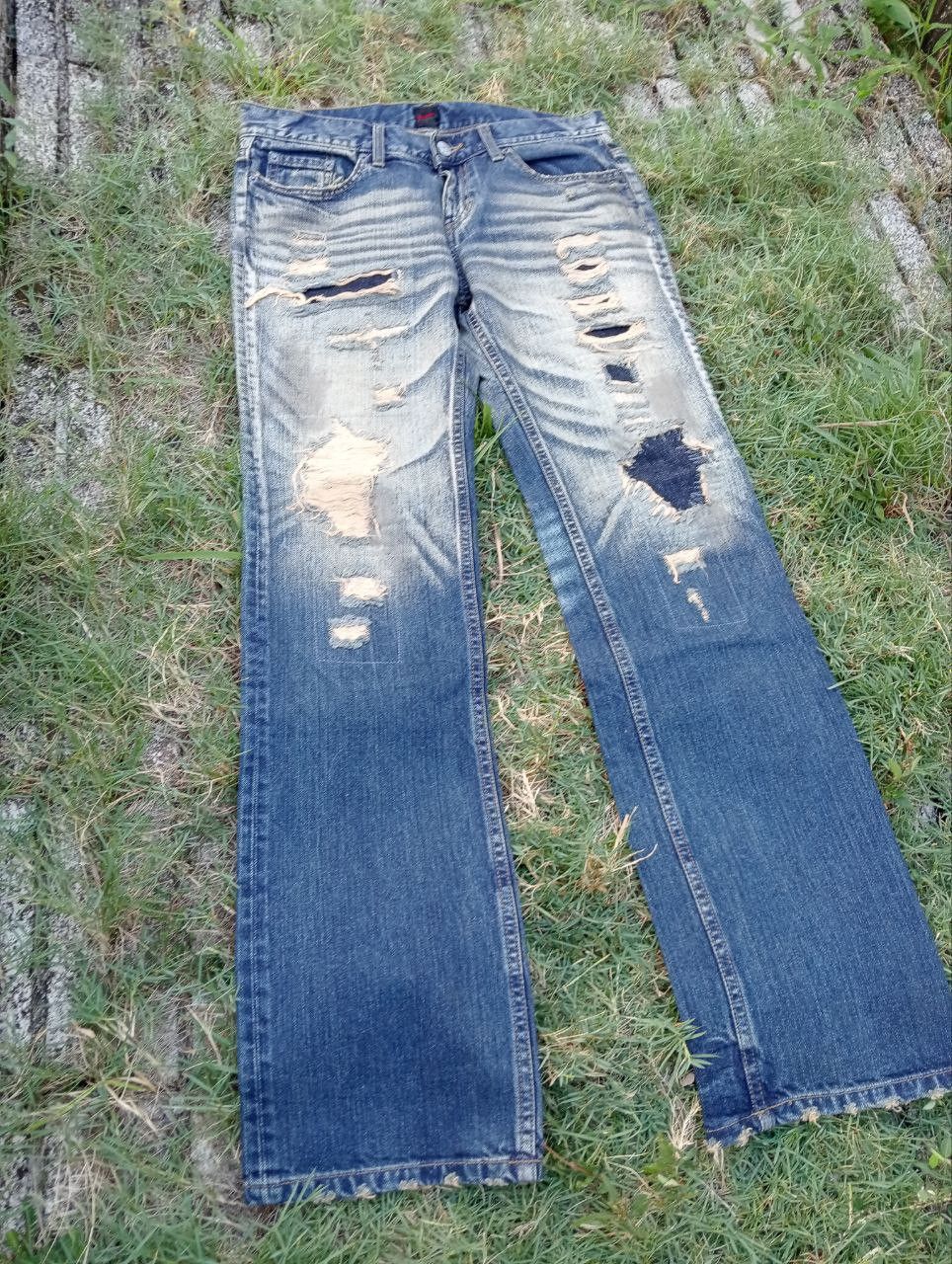 JACKROSE Vintage Jackrose Japan Distressed Look Jeans - Size 33 Size US 33 - 3 Thumbnail