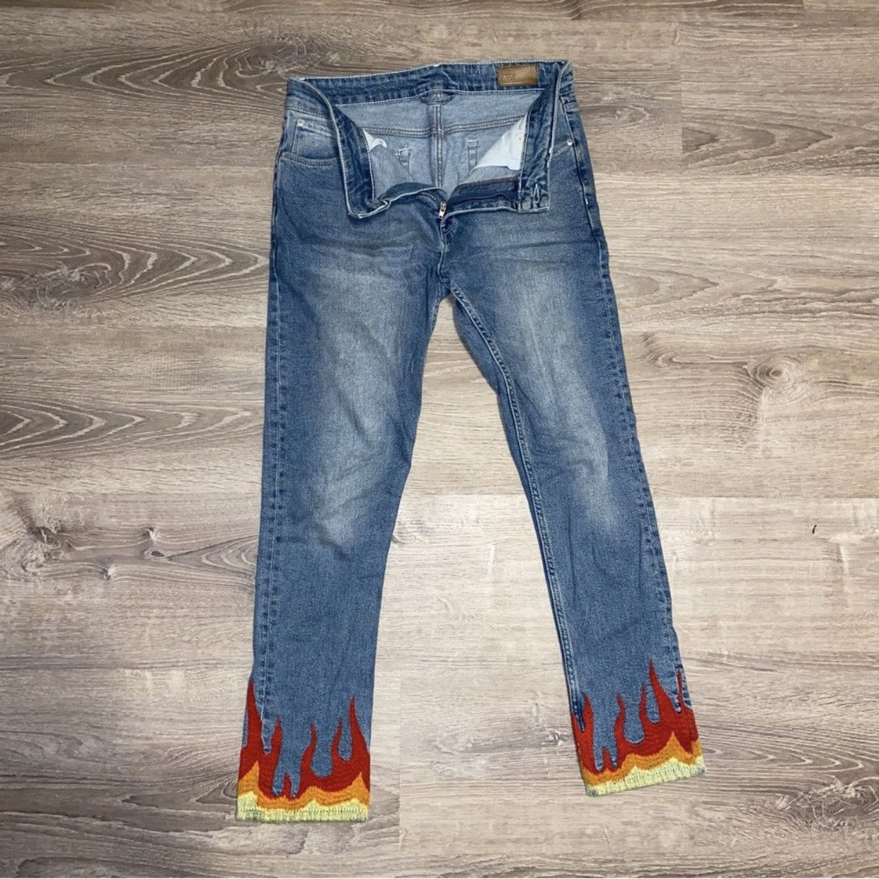 Asos ASOS Skinny Flame Jeans Size US 32 / EU 48 - 2 Thumbnail