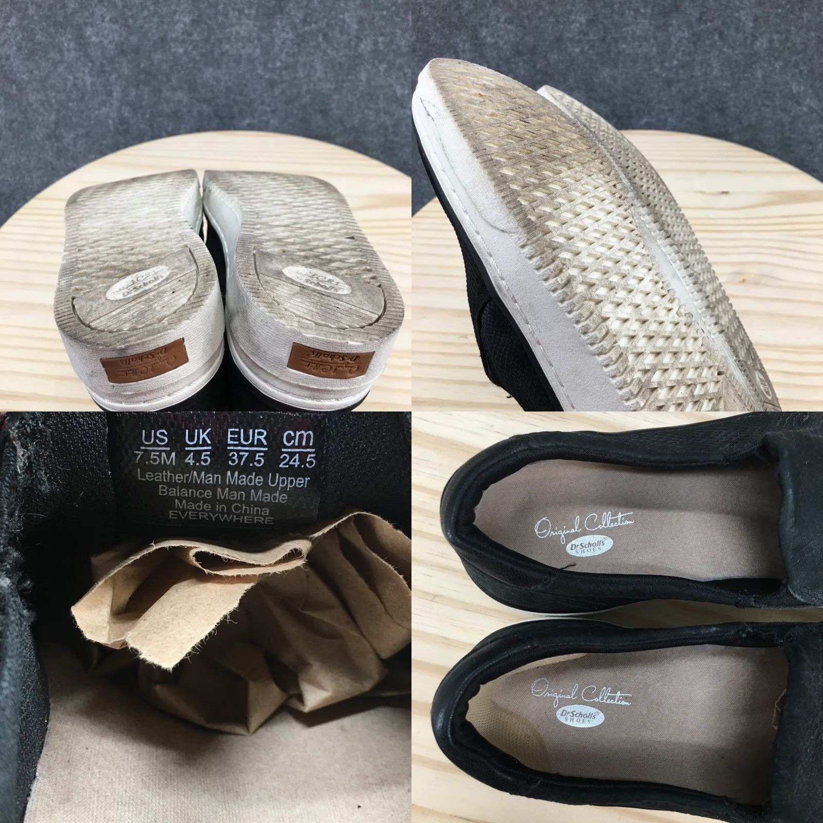 Vintage Dr Scholl's Sneakers Womens 7.5M Black Everywhere Platform Slip On Snake Embossed Shoes Casual Size US 8 / IT 38 - 10 Thumbnail