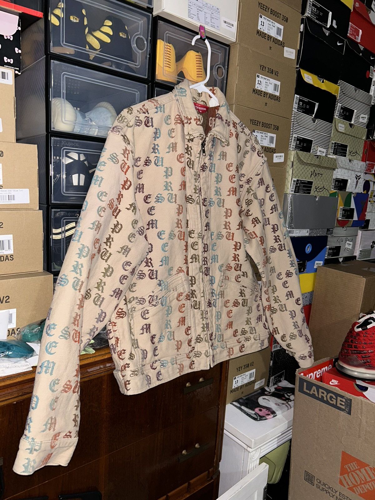 Supreme Supreme Gradient Jacquard Denim Work Jacket SS22 Medium VNDS Size US M / EU 48-50 / 2 - 3 Thumbnail