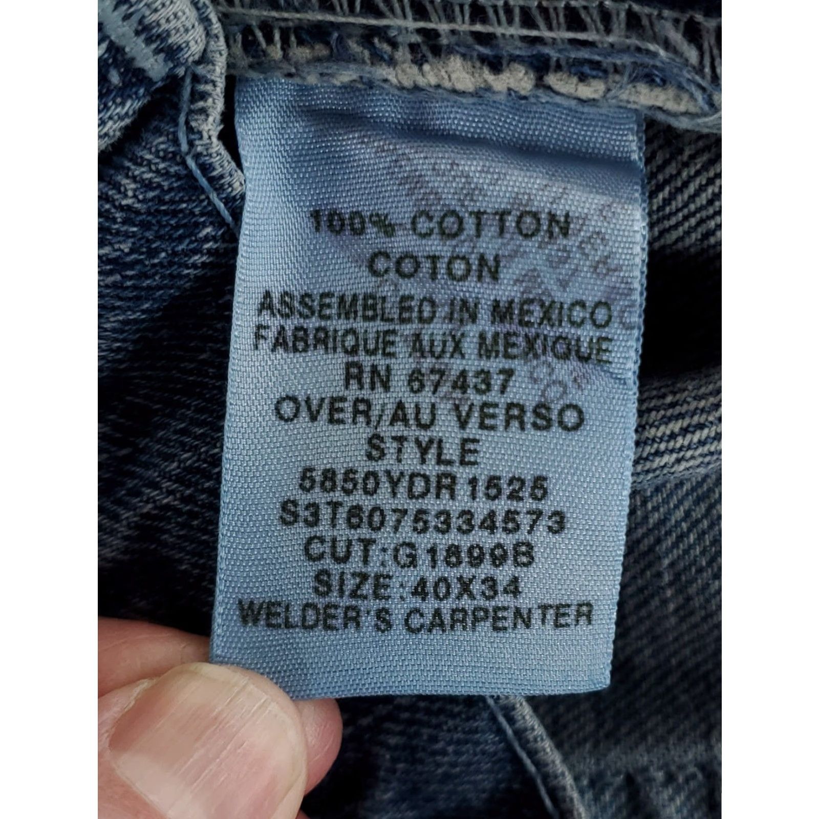 Polo Ralph Lauren Polo Jeans Ralph Lauren Cargo Blue Jeans Welders Carpenter Baggy Mens 40x34 Blue 40 Mens 34 Inseam Regular Wide-Leg Size US L / EU 52-54 / 3 - 4 Thumbnail