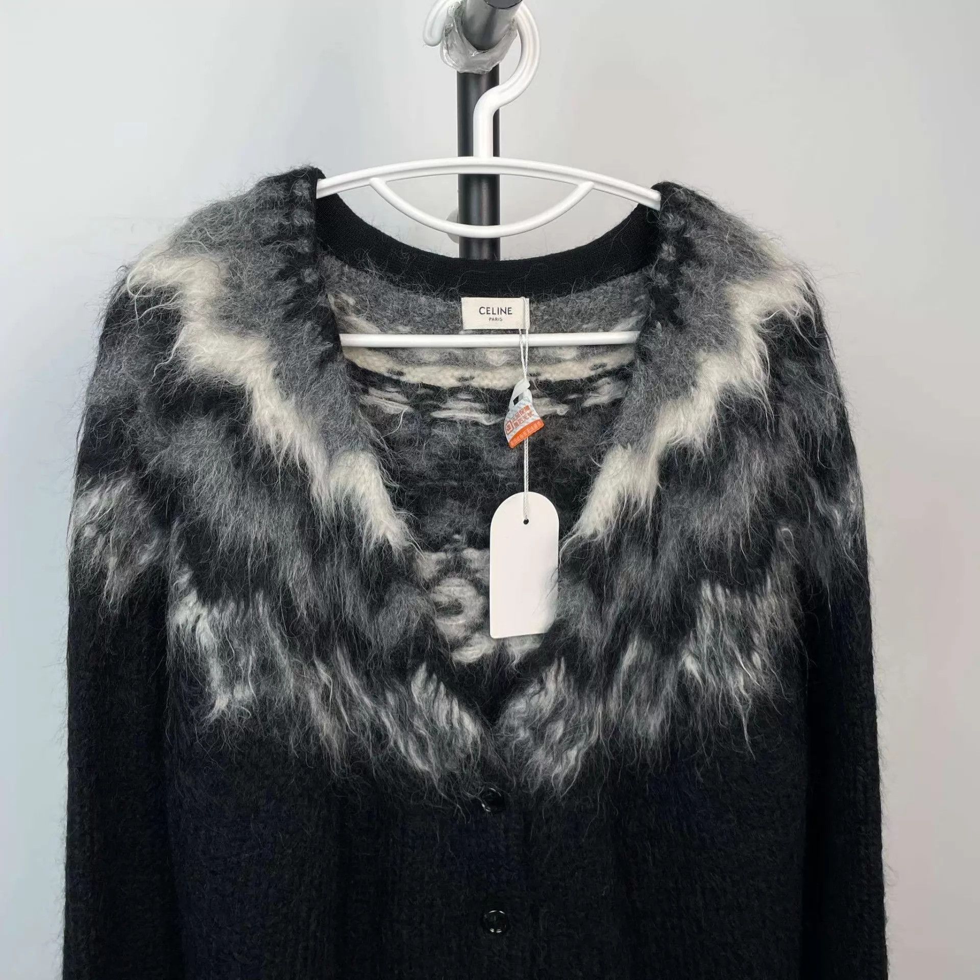 Celine Celine 97 New Wool Knit Cardigan M Black Size M / US 6-8 / IT 42-44 - 8 Thumbnail