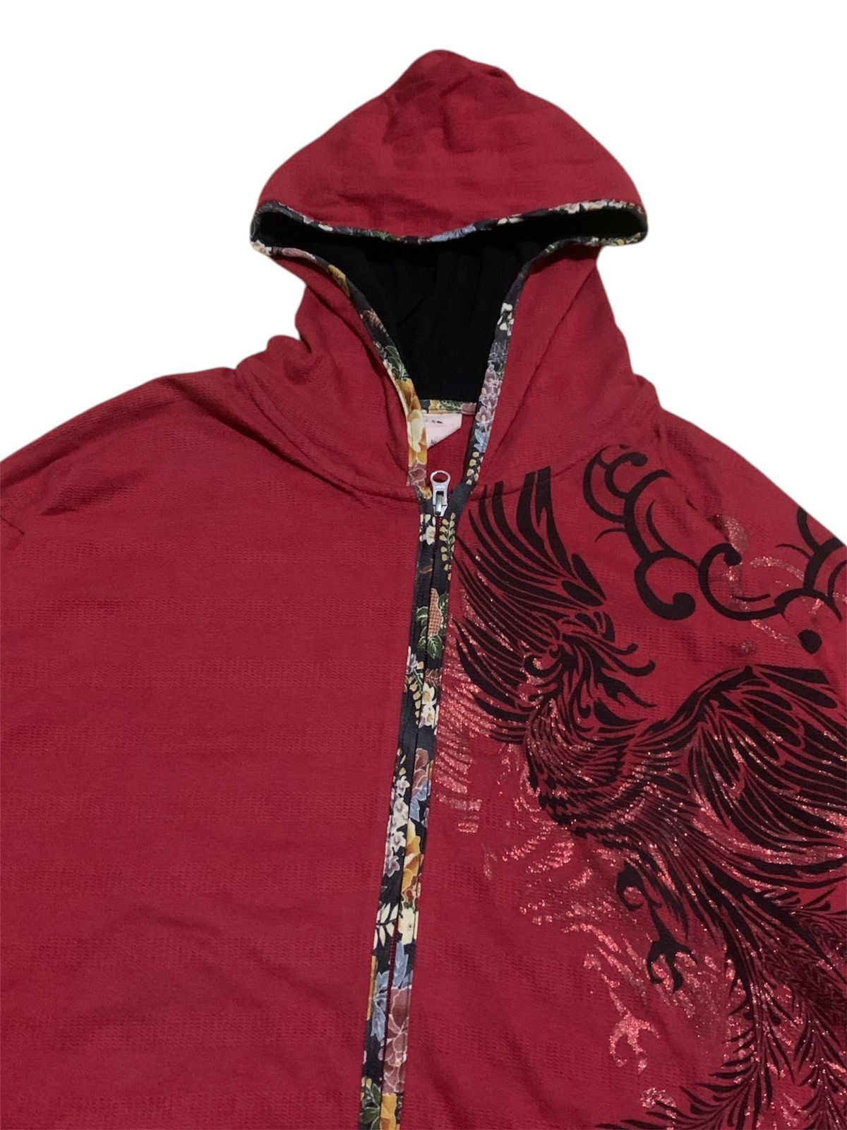 Beauty Beast × If Six Was Nine × Japanese Brand Red japanese phoenix pattern hoodie jacket Size US XL / EU 56 / 4 - 3 Thumbnail