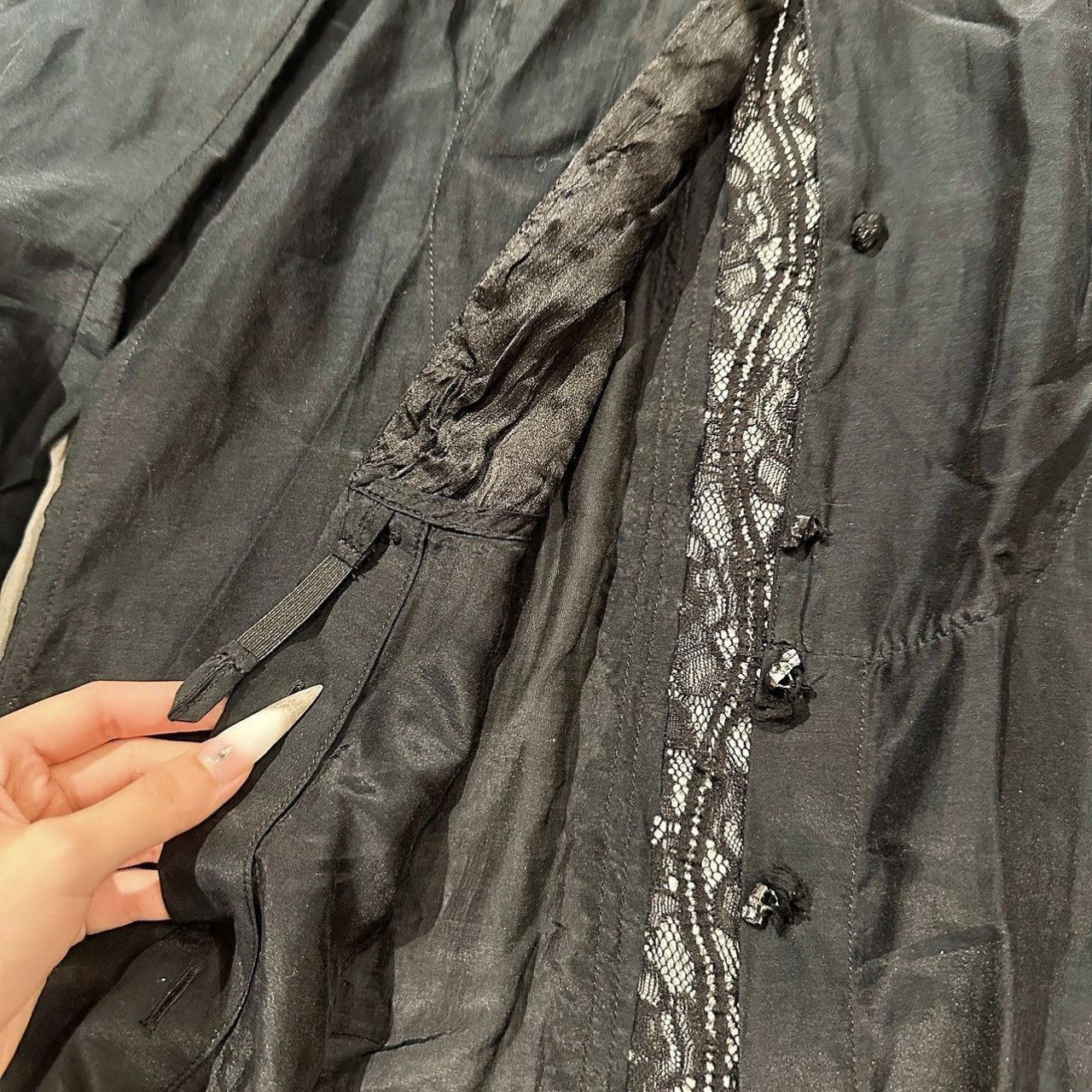 If Six Was Nine If Six Was Nine Black Lace Panel Shirt Size US S / EU 44-46 / 1 - 2 Thumbnail