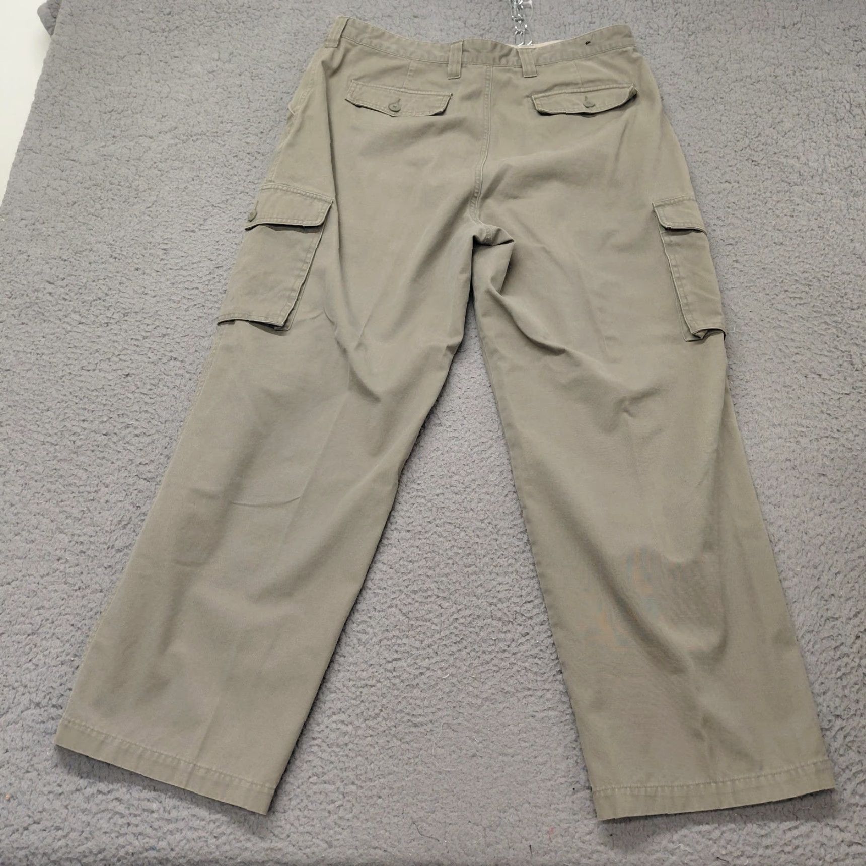 Vintage St Johns Bay Ultimate Work Pants Mens 36x29 Khaki 100% Cotton Cargo Pocket Pants Cargo Pocket Mens Regular Brown Canvas Backpack? Size US 36 / EU 52 - 3 Thumbnail