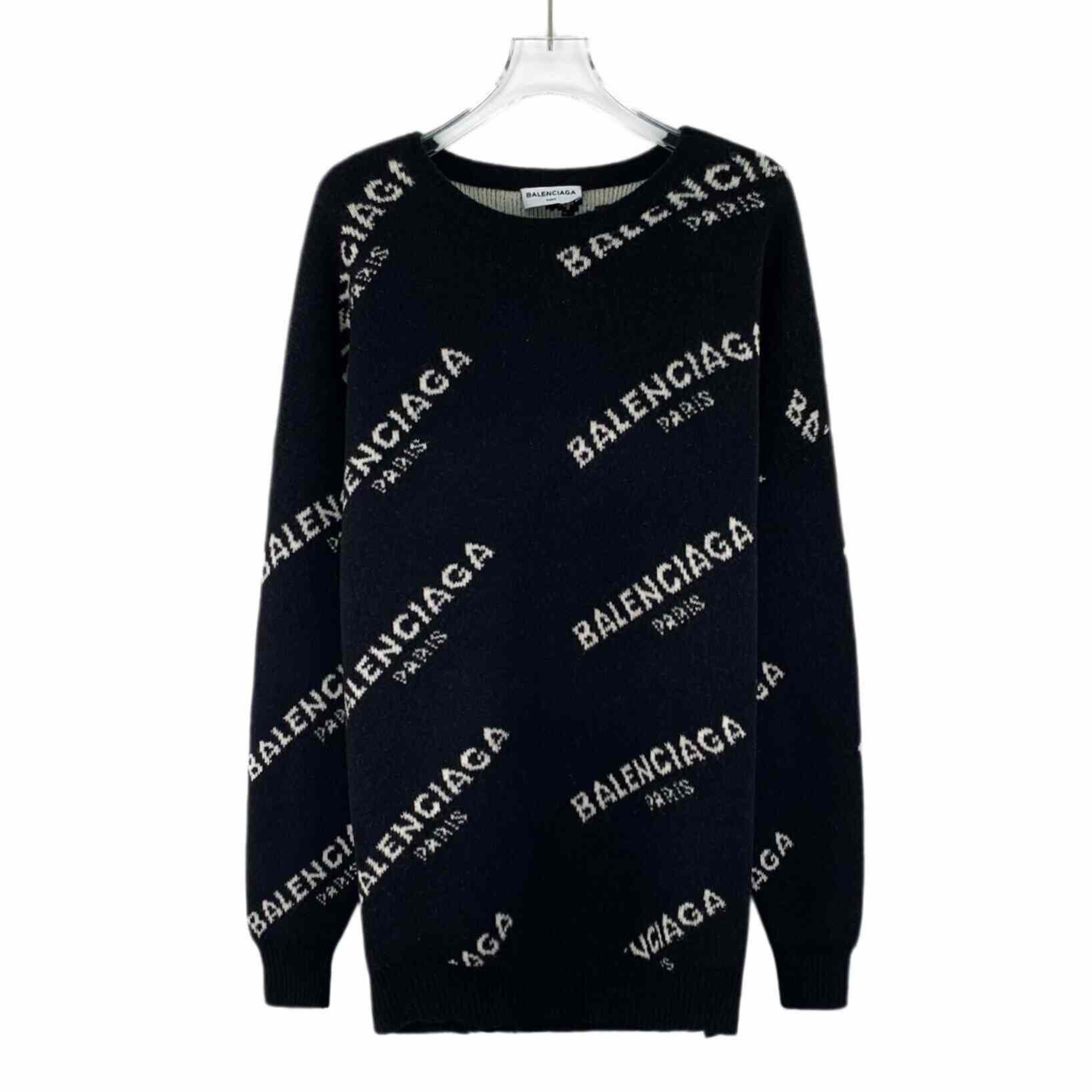 Balenciaga Balenciaga Retro Black Sweater M Women Size M / US 6-8 / IT 42-44 - 1 Thumbnail