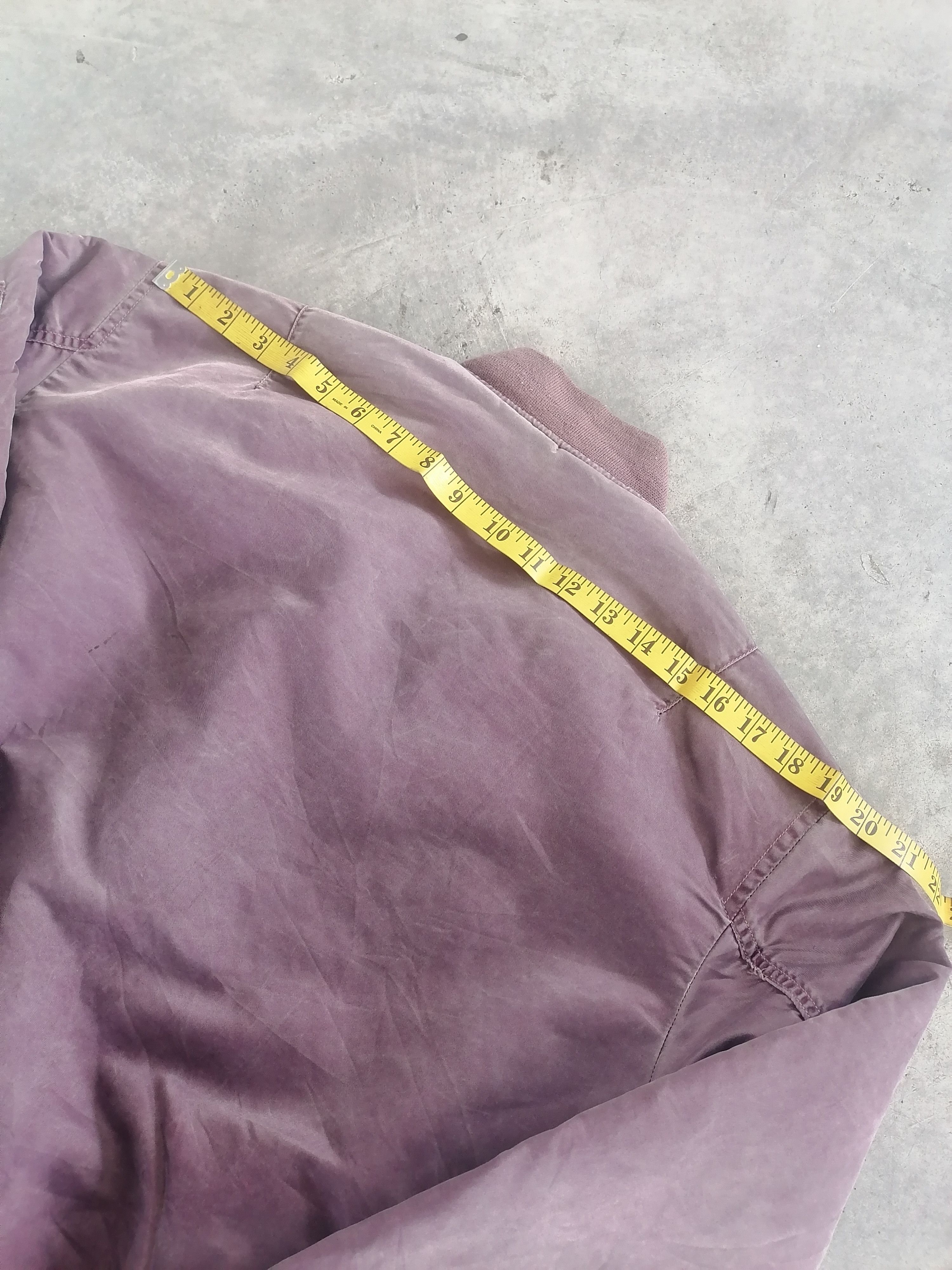 Uniqlo Distressed Faded Maroon Trashed Uniqlo Bomber Jackets Size US M / EU 48-50 / 2 - 11 Thumbnail