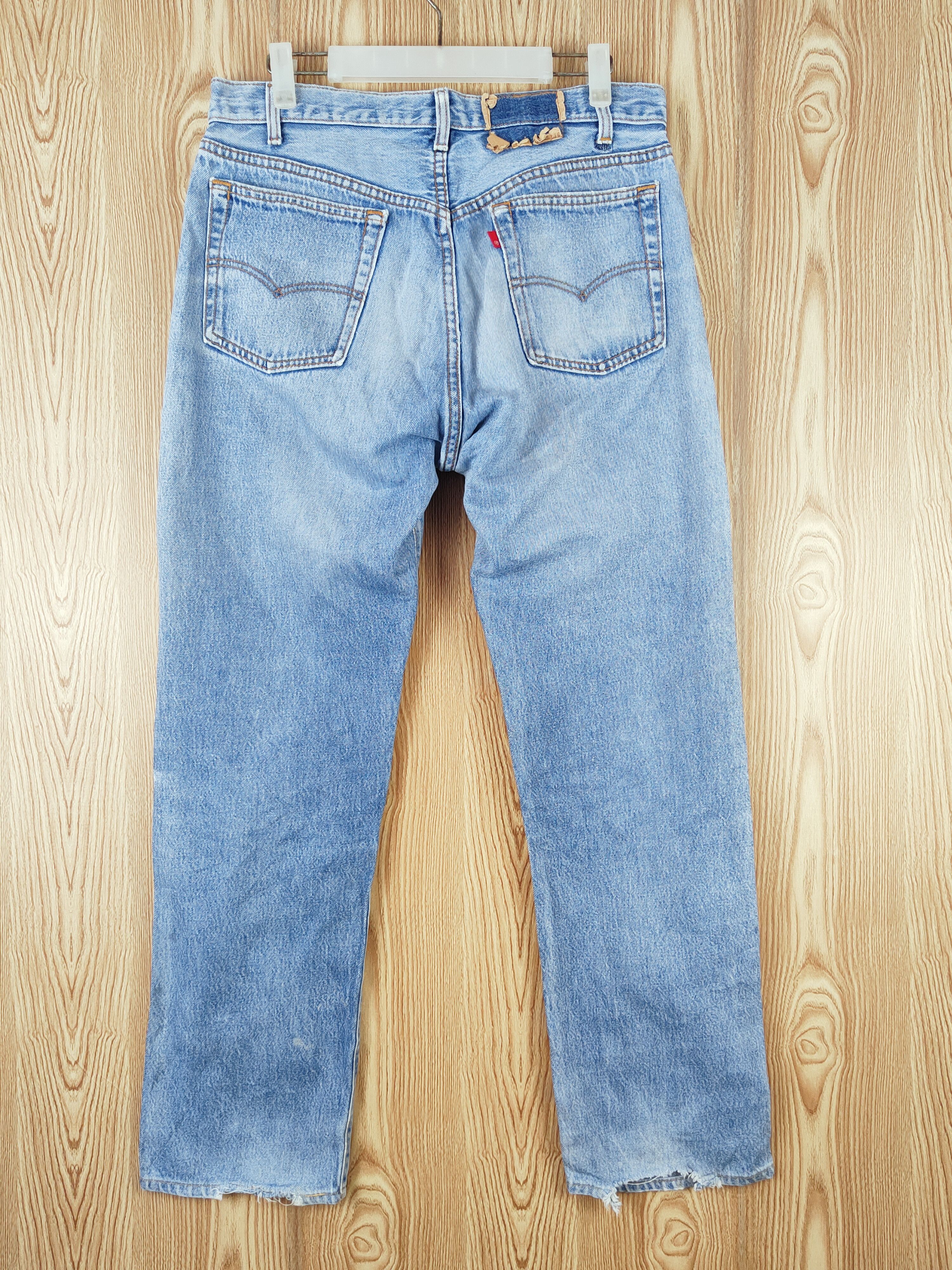 Levi's D Levi's R Vintage Blue Distressed Ripped Jeans #S2701 Size US 32 / EU 48 - 7 Thumbnail