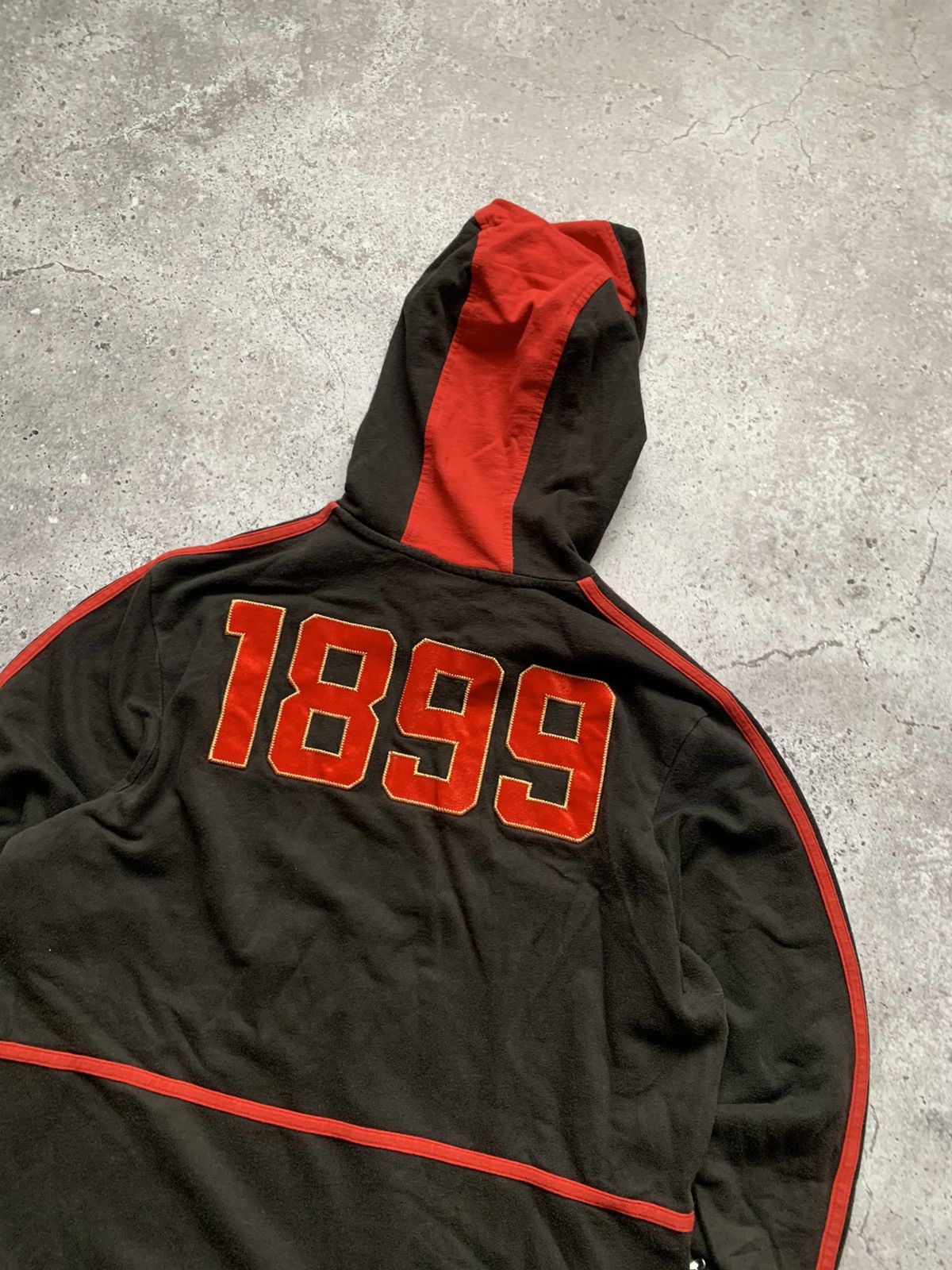 Adidas × Vintage 🔥AC MILAN ADIDAS VINTAGE 2000s BLOCKCORE HOODIE Size US M / EU 48-50 / 2 - 8 Thumbnail