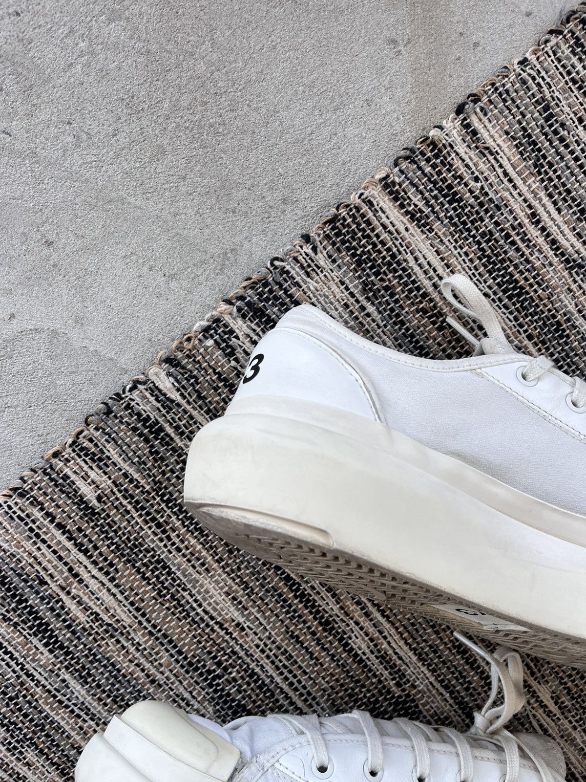 Adidas × Y-3 Vintage Adidas Y3 Ajatu Court Low Sneakers White Leather Y2K Size US 11 / EU 44 - 9 Thumbnail