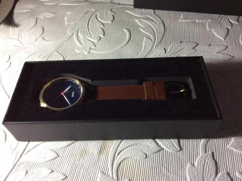 Designer miro blue dial brown leather strap watch Size ONE SIZE - 10 Thumbnail