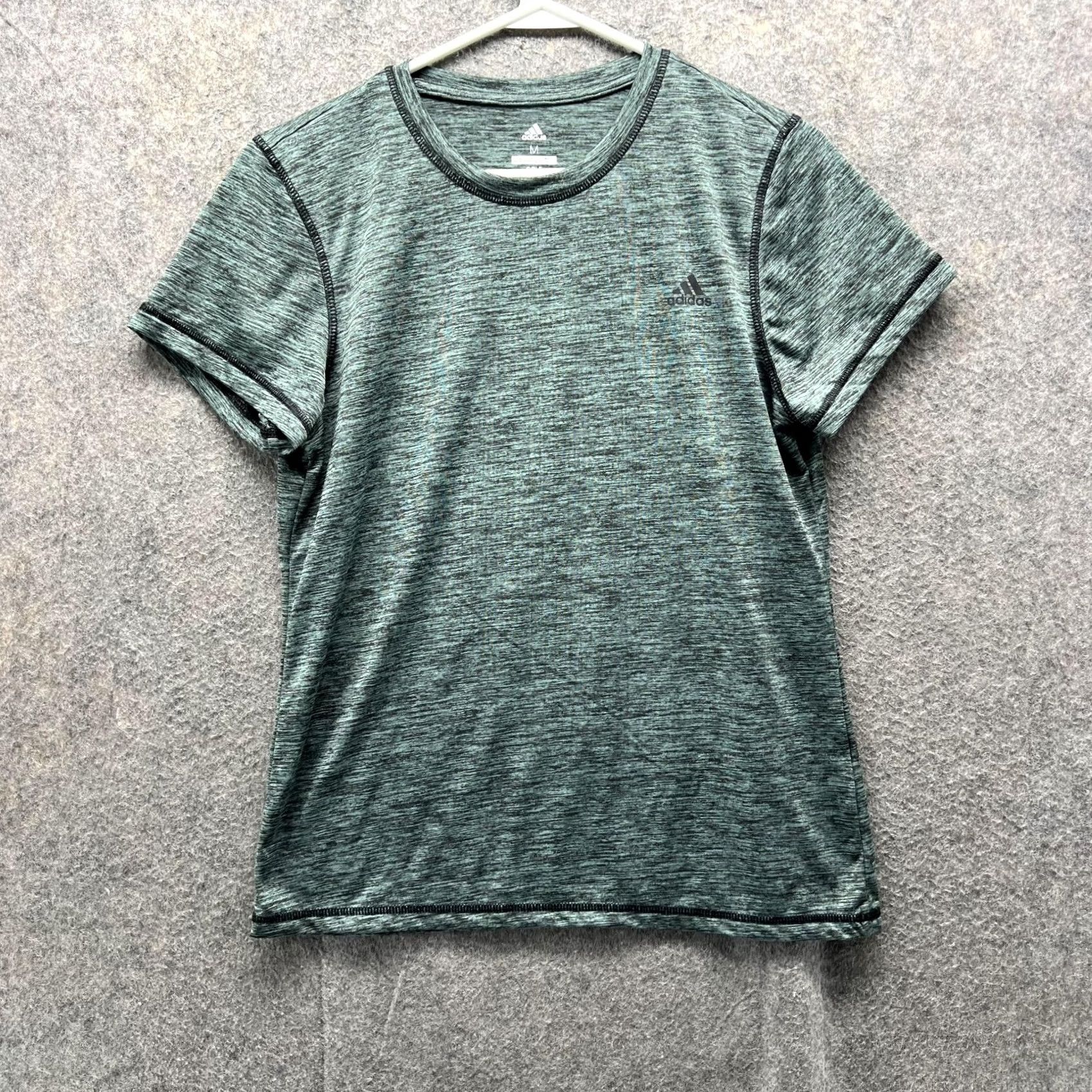 Adidas VINTAGE Adidas Shirt Women Medium Green Heather Athletic Golf Gym Casual Size M / US 6-8 / IT 42-44 - 2 Thumbnail