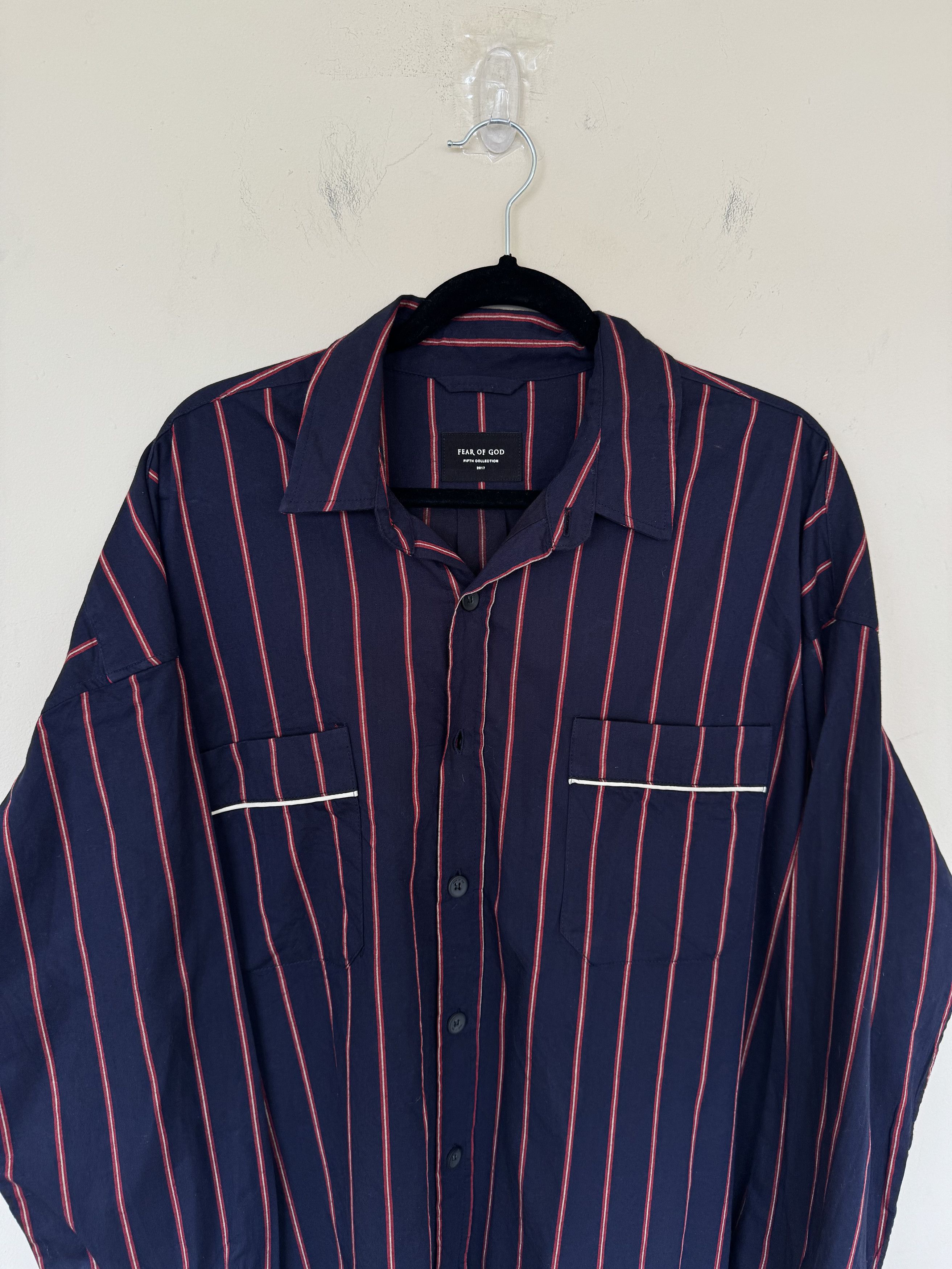 Fear of God Fear Of God Striped Button Down 5th Collection Size US L / EU 52-54 / 3 - 3 Thumbnail