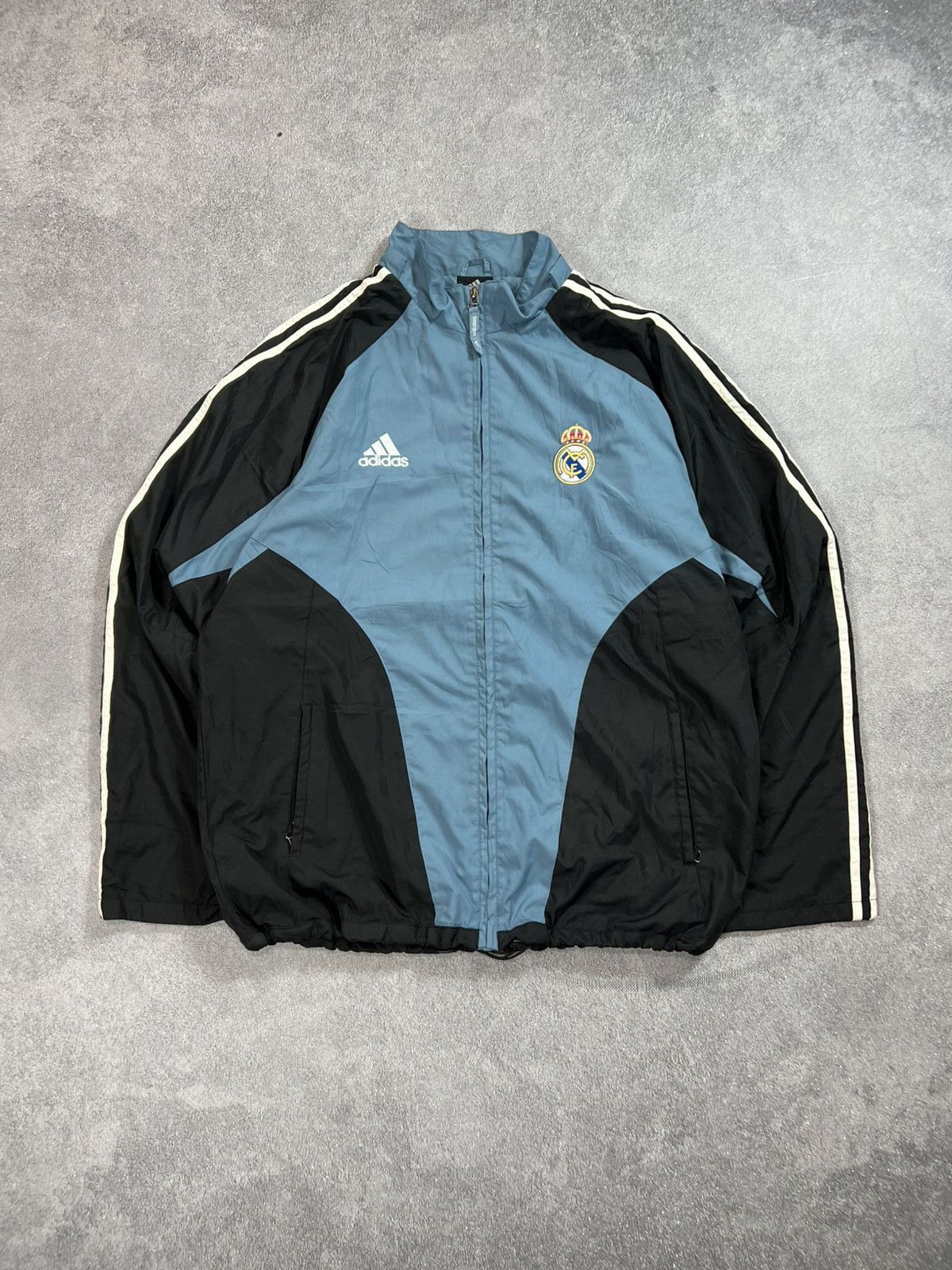 Adidas Vintage Adidas Real Madrid Jacket Blockcore Soccer Jersey Size US XL / EU 56 / 4 - 2 Thumbnail