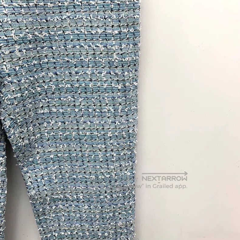 Chanel Chanel Cruise Series Blue Cotton Woven Tweed Casual Trouse Size 25" / US 0 / IT 36 - 4 Thumbnail