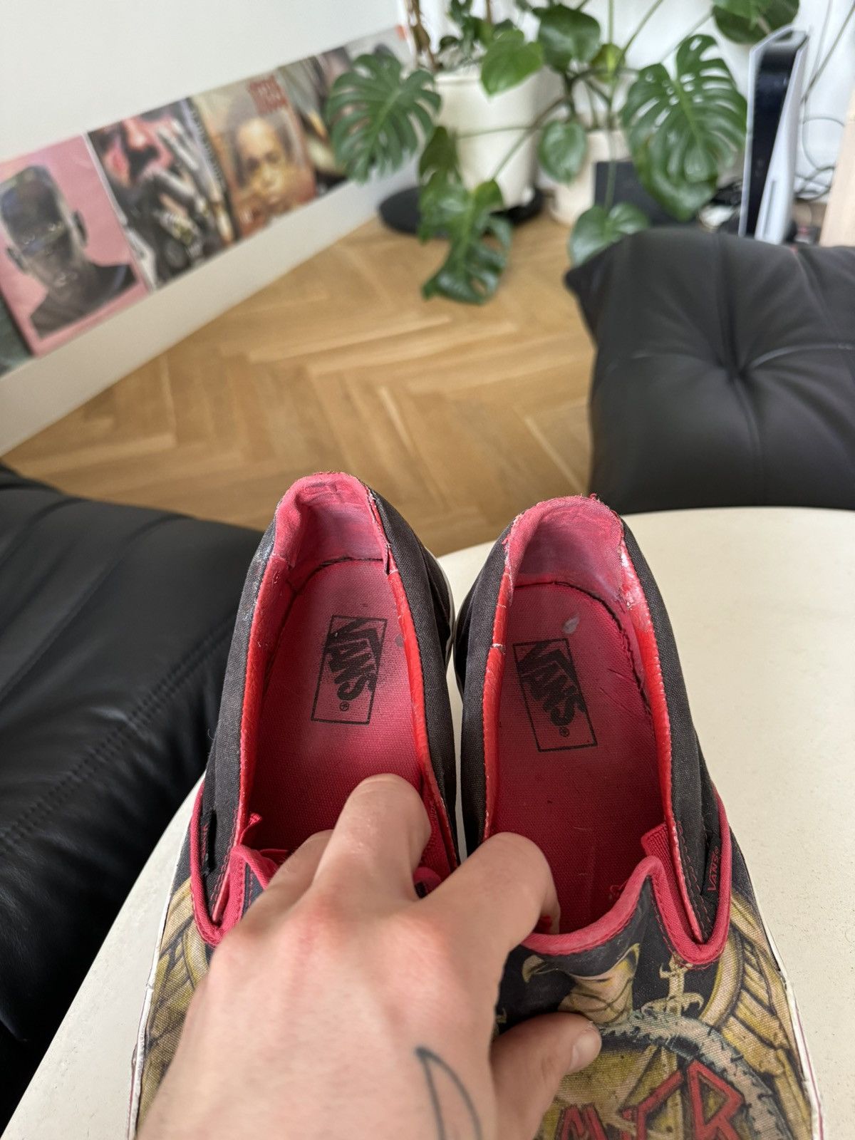 Vans Slayer x Vans Collab Vintage Y2k Rare Slip Ons Rock Metal Size US 11 / EU 44 - 6 Thumbnail