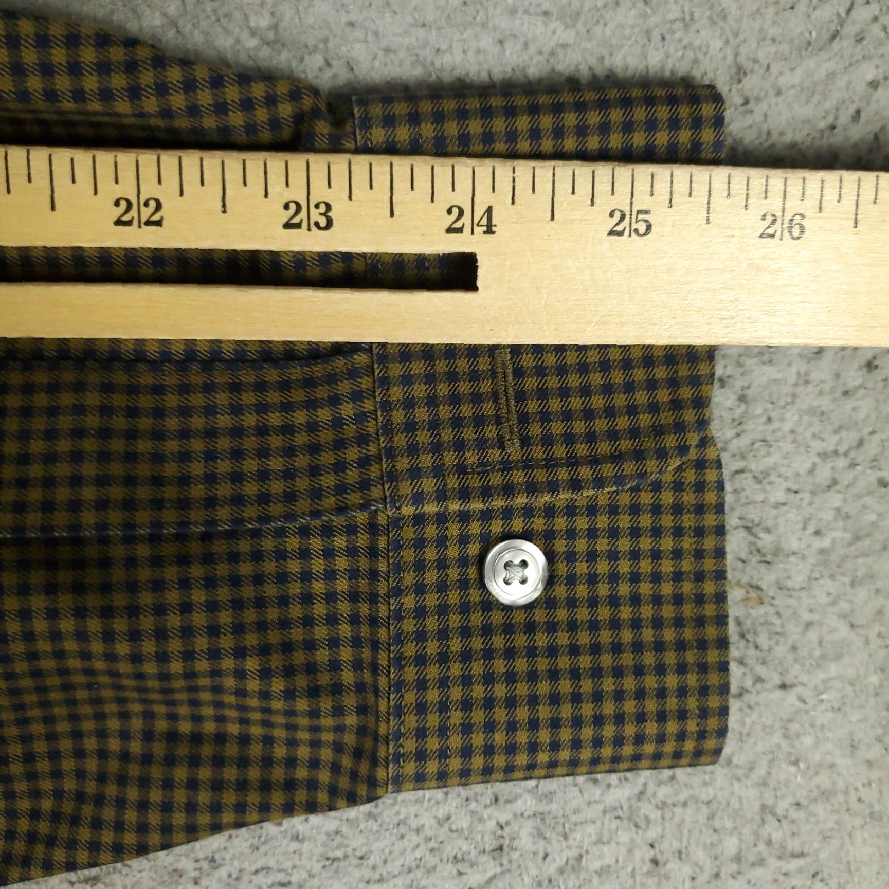 Brooks Brothers Brooks Brothers Shirt Mens Large Beige Blue Check Regent Button Up Long Sleeve Size US L / EU 52-54 / 3 - 6 Thumbnail