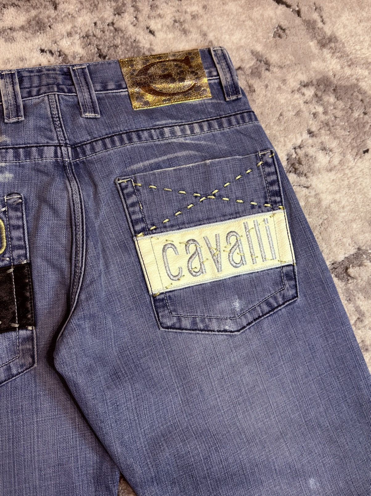 Roberto Cavalli Archive Roberto Cavalli Disstresed Y2K Jeans Dolce Hedi Raf Size US 32 / EU 48 - 11 Thumbnail