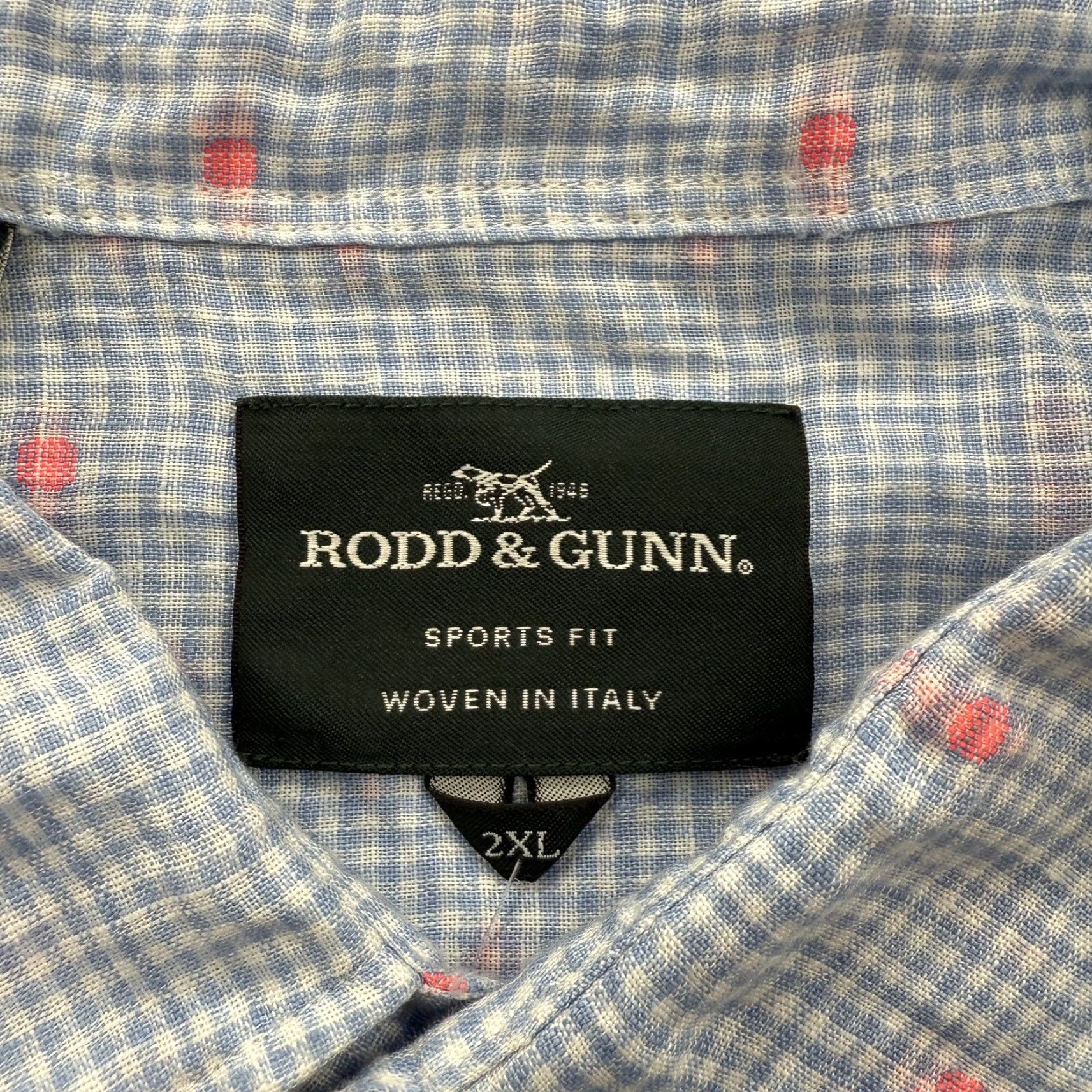 Rodd & Gunn Rodd & Gunn Shirt Mens 2XL Linen Blend Short Sleeve Button Up Made in Italy Size US XXL / EU 58 / 5 - 3 Thumbnail