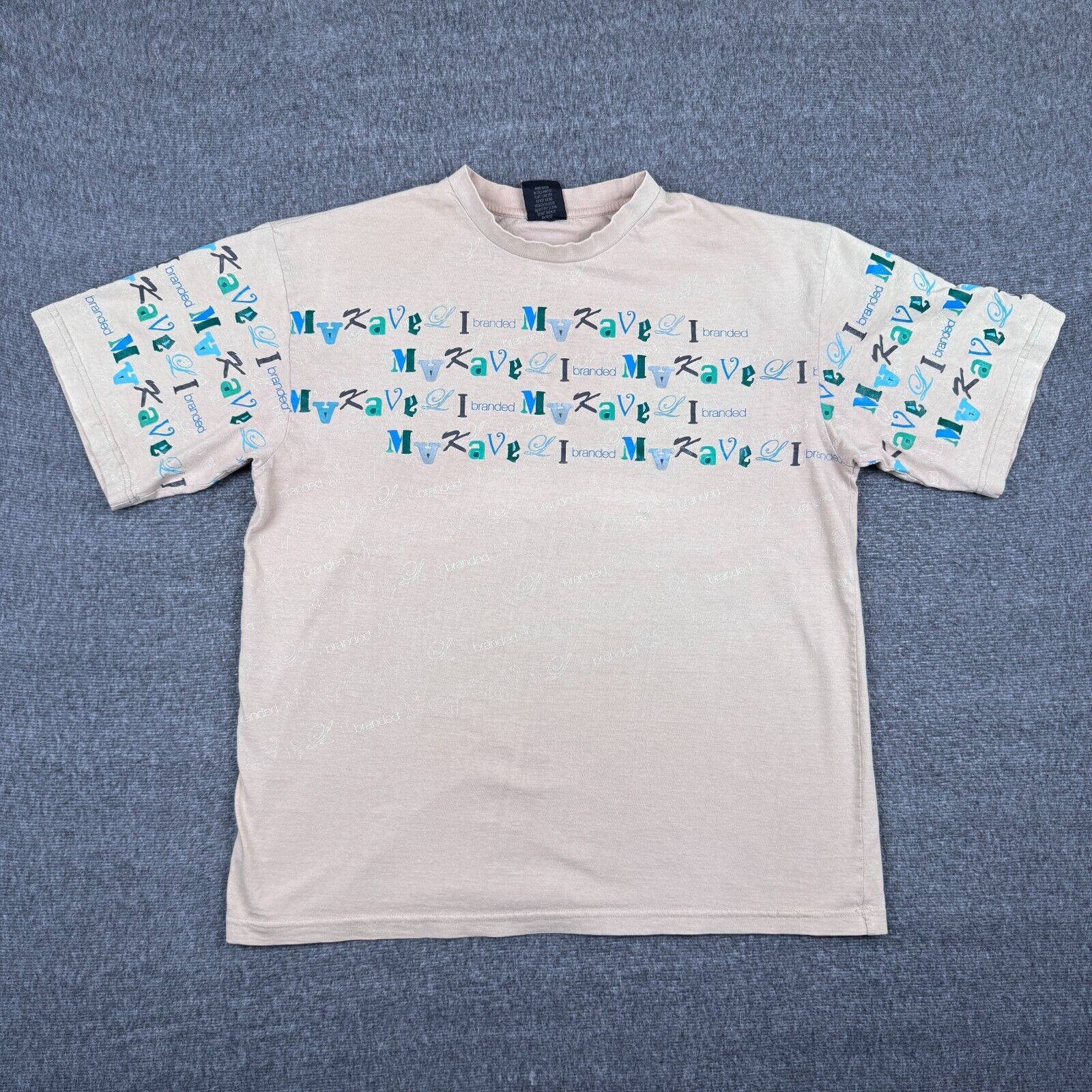 Makaveli Vintage Makaveli Branded T-Shirt Men's XL Tan 2Pac Tupac Rap Size US XL / EU 56 / 4 - 2 Thumbnail
