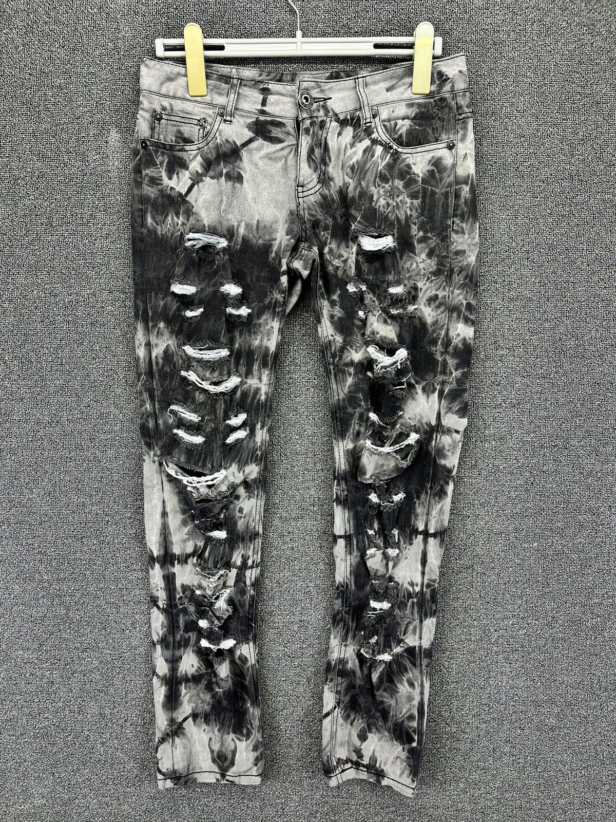 If Six Was Nine Vintage Work Japanese Rare Tie Dye Punk Pants Size 31" - 1 Thumbnail