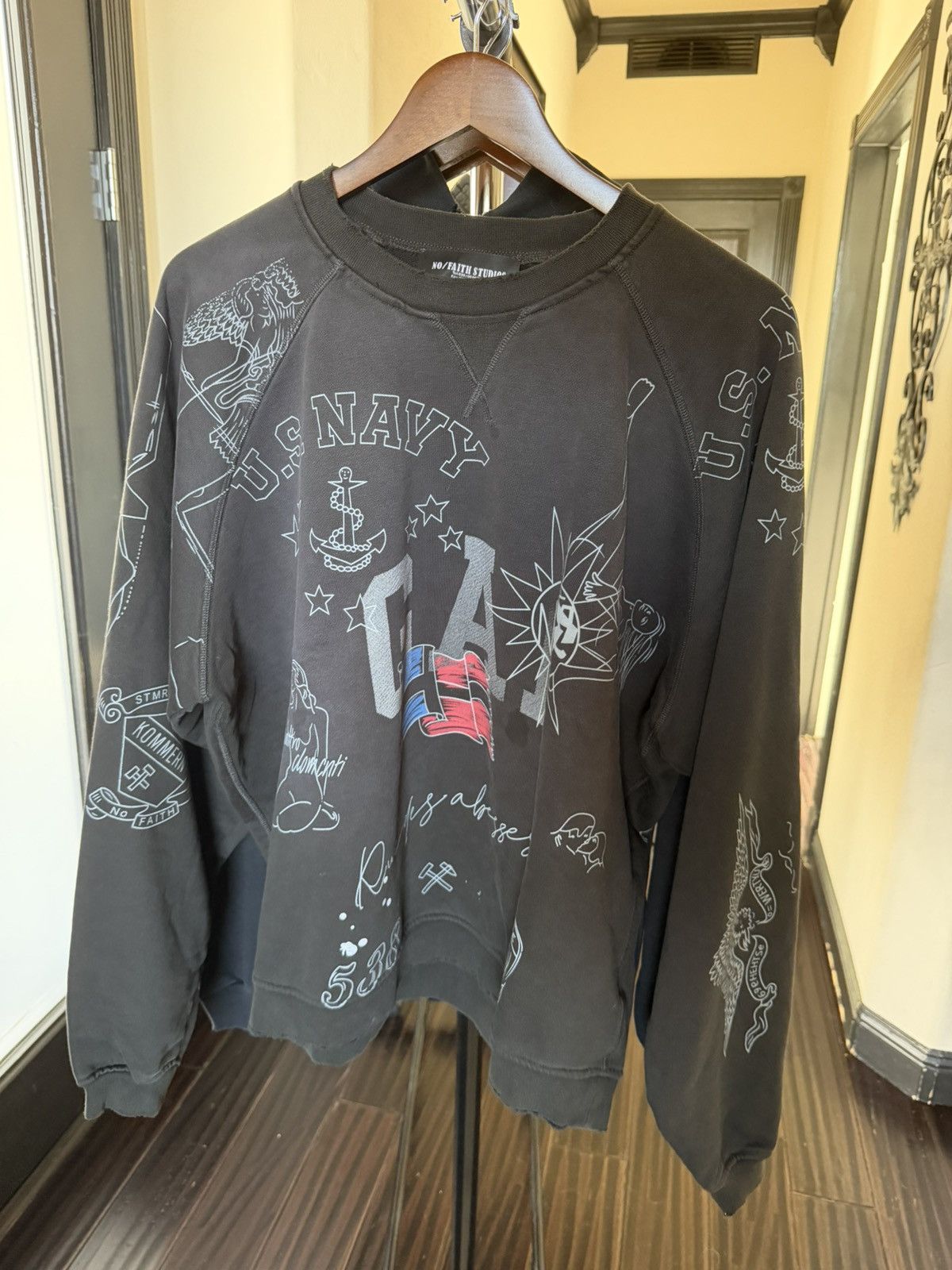 No Faith Studios No Faith Studios Graffiti Crewneck Size US M / EU 48-50 / 2 - 16 Thumbnail