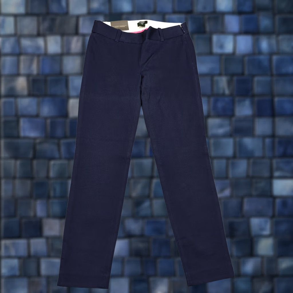 J.Crew J.CREW Pants Womens 0 Navy Blue Twill Winnie City Fit Slim Chino Stretch New Size 25" / US 0 / IT 36 - 1 Thumbnail