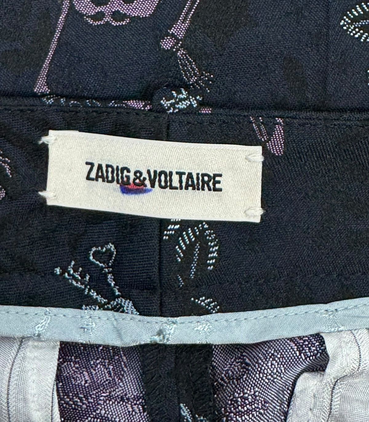 Zadig & Voltaire Zadig & Voltaire Posh Jac Tatoo Printed Chino Pants size 36 Size 26" / US 2 / IT 38 - 10 Thumbnail