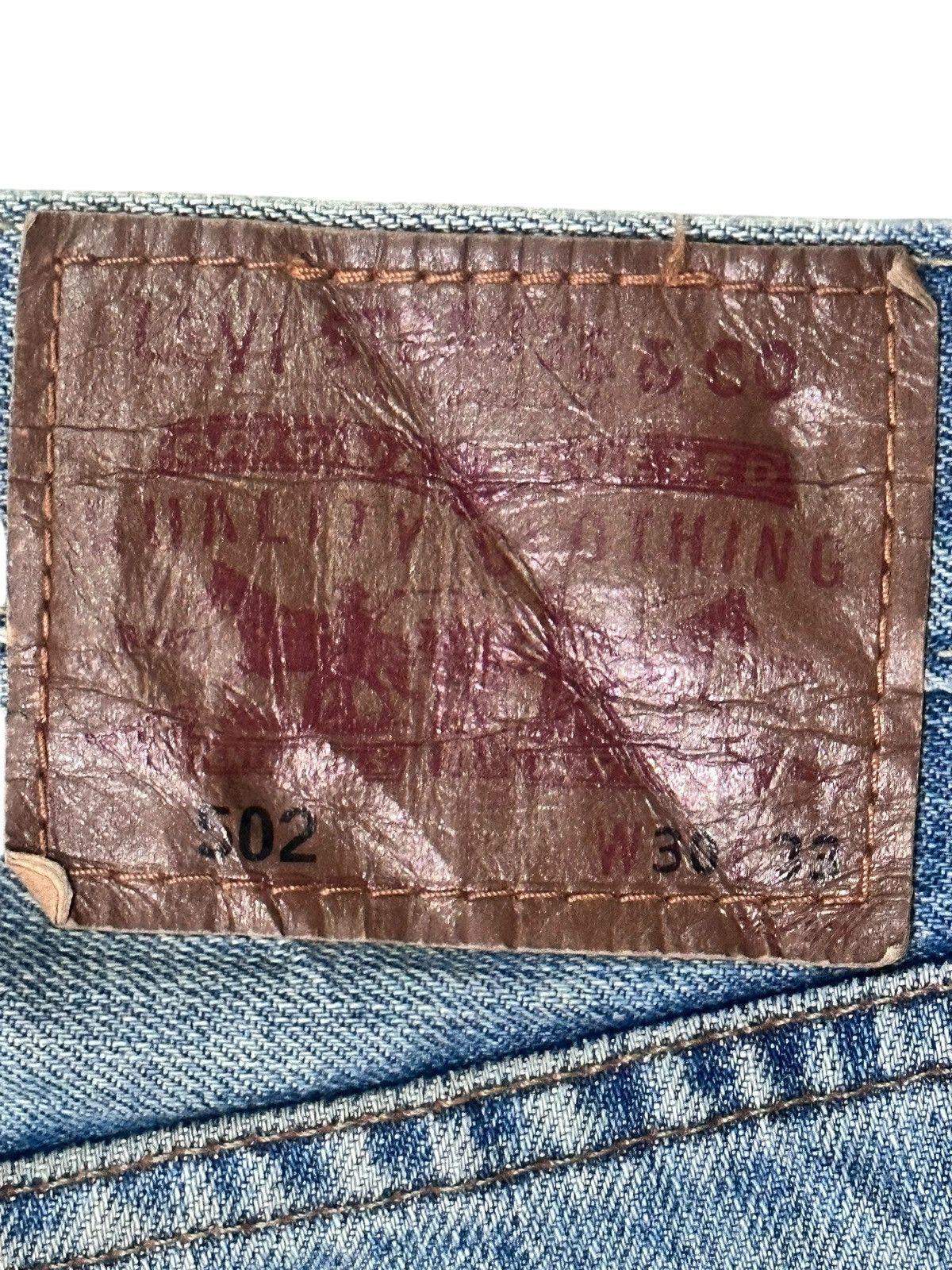 Levi's Vintage Levi’s 502 Regular Fit Denim Jeans Light BlueWash Size US 32 / EU 48 - 9 Thumbnail