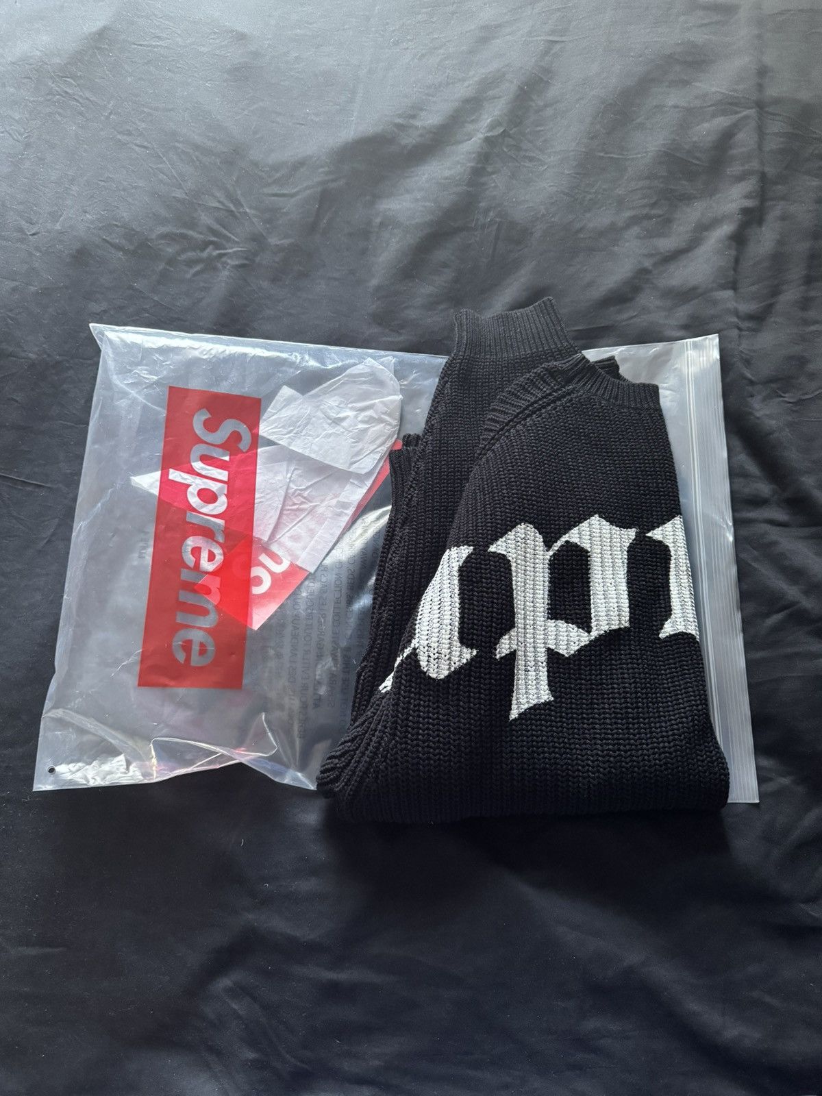 Supreme Supreme knit sweater black size medium Size US M / EU 48-50 / 2 - 16 Thumbnail