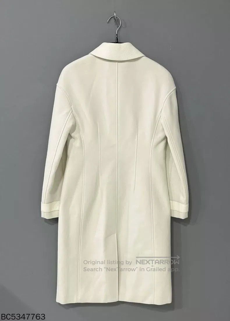 Other Hermes Beige Leather Patched Autumn and Winter Coat Size XS / US 0-2 / IT 36-38 - 3 Thumbnail